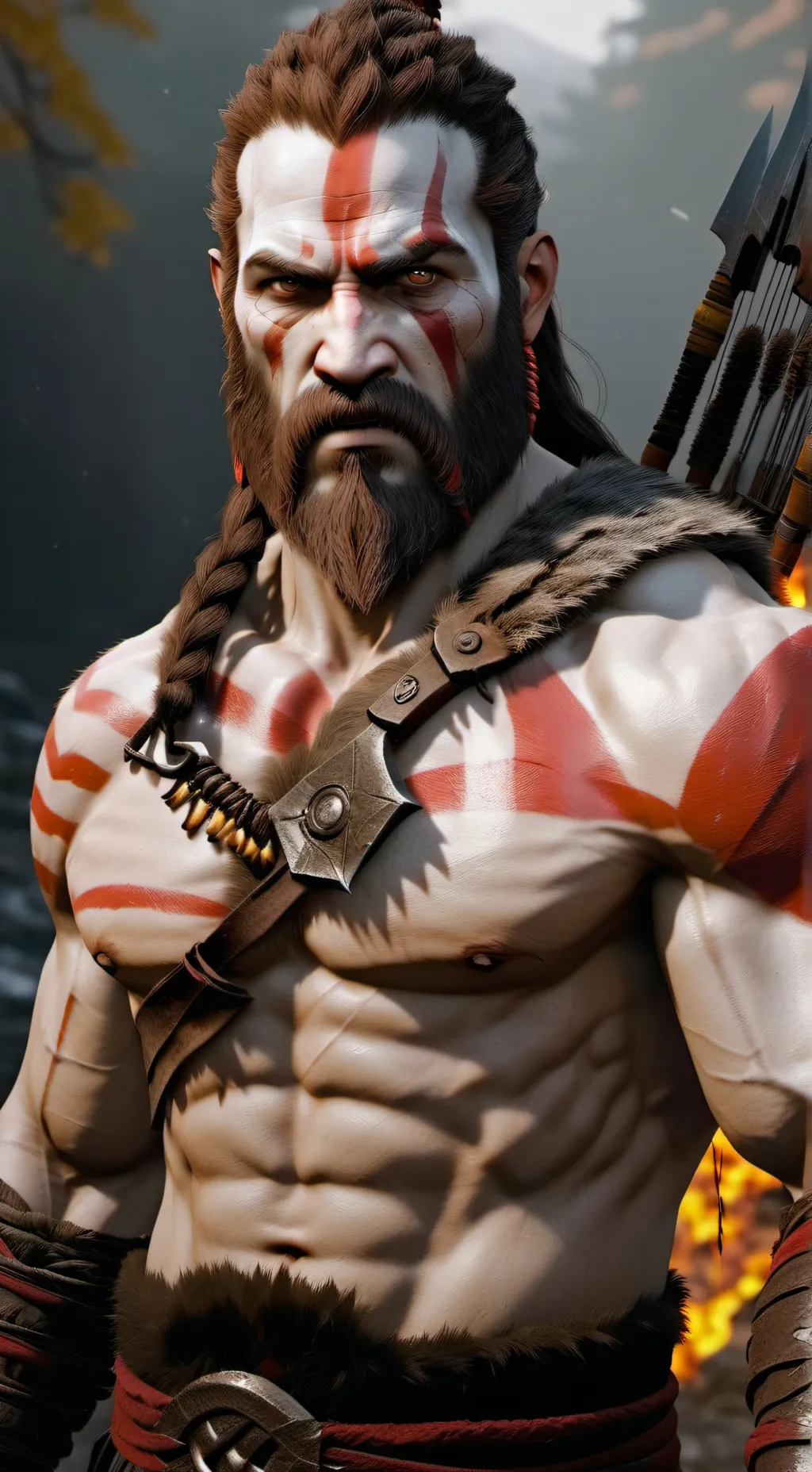 ai character: Kratos background