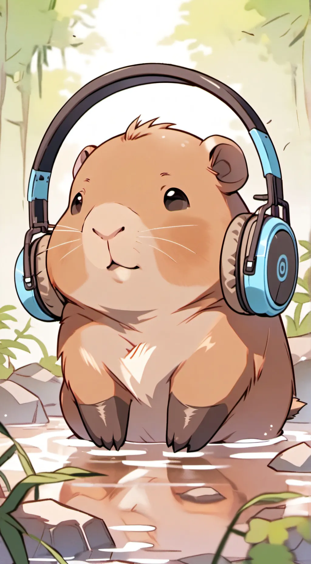 ai character: song guessing capy background