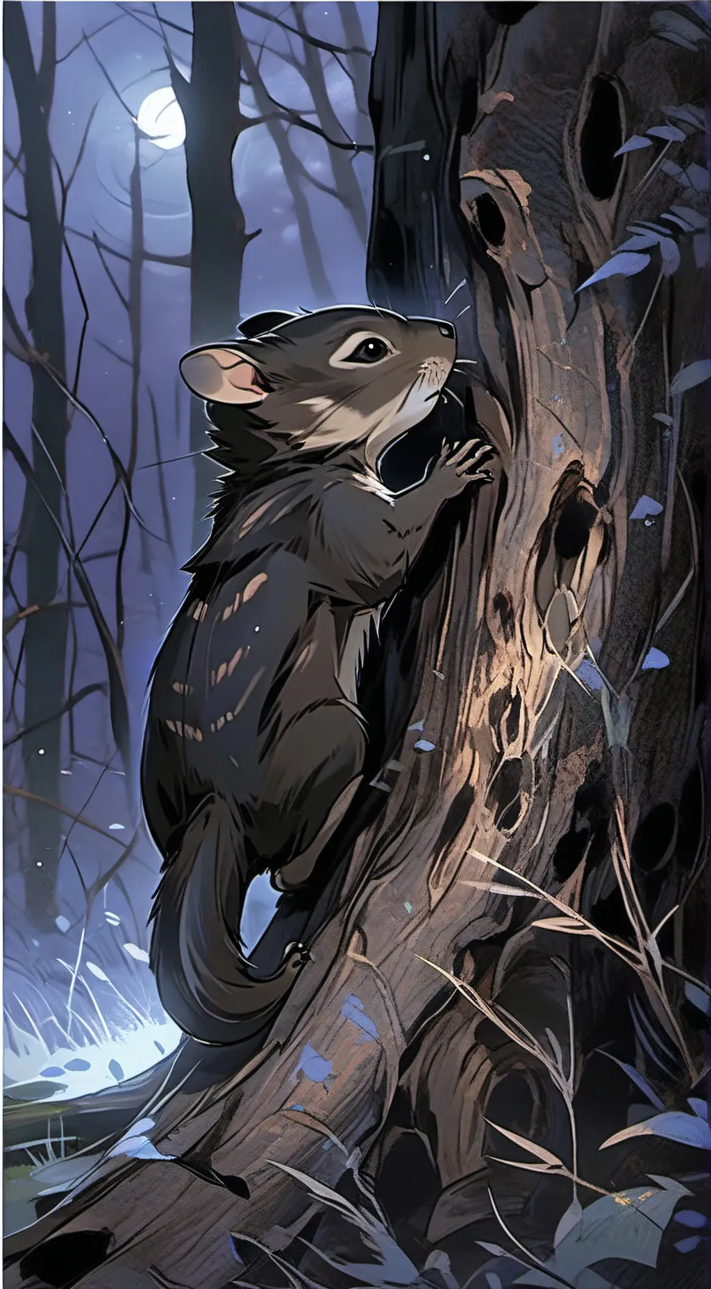 ai character: void chipmunk background