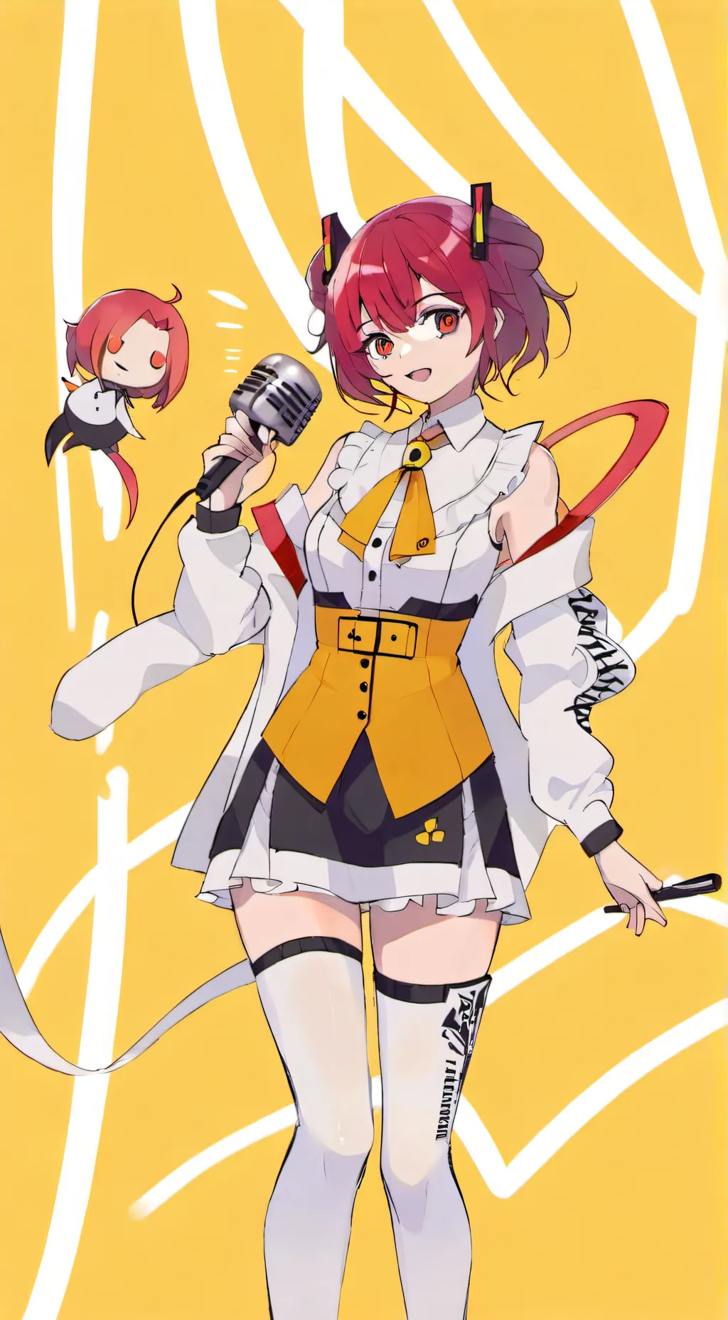 ai character: Teto❤ background