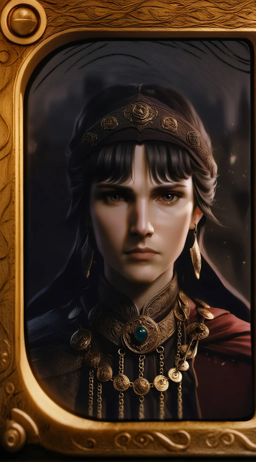 ai character: tv that is scary  background