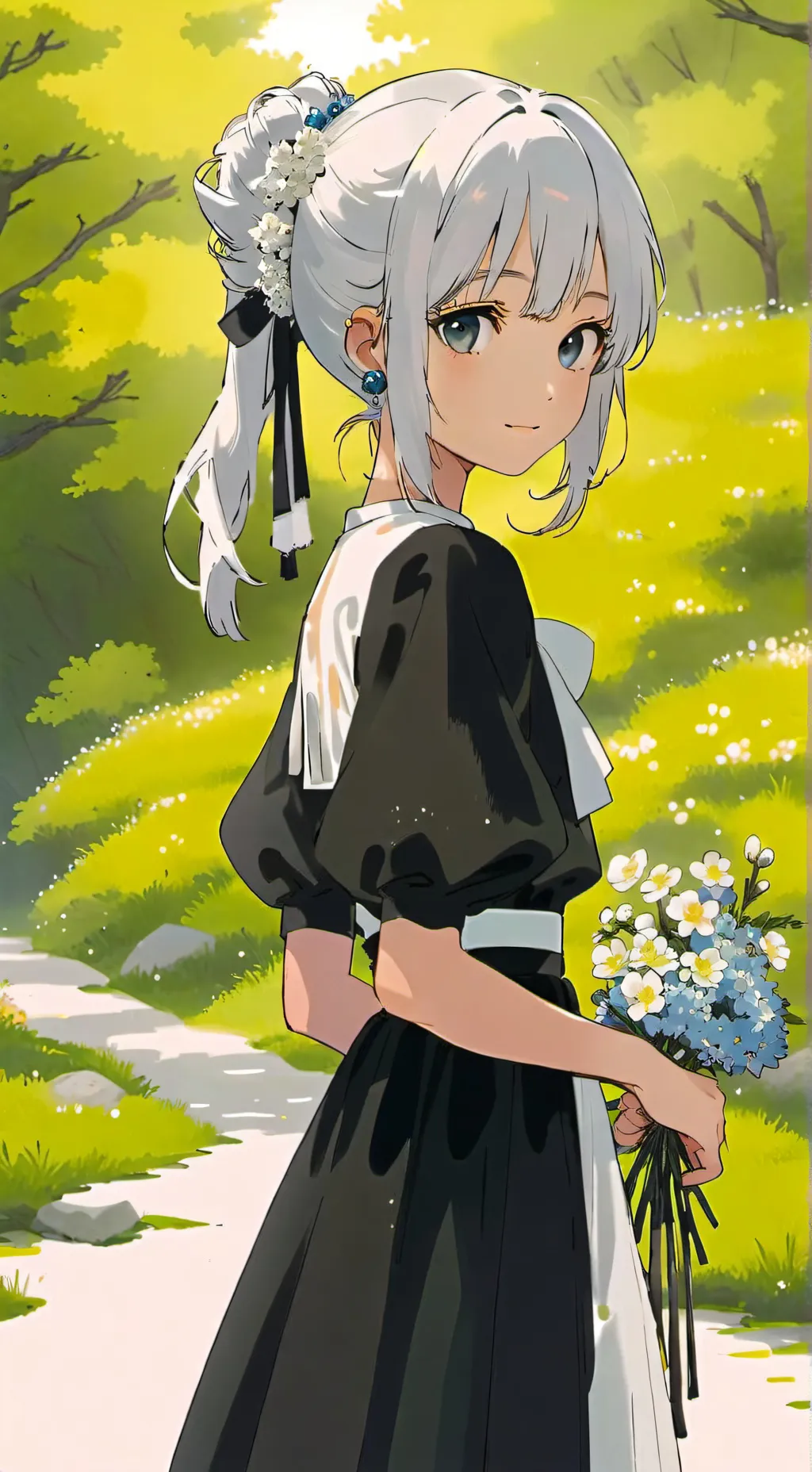 ai character: Flora background