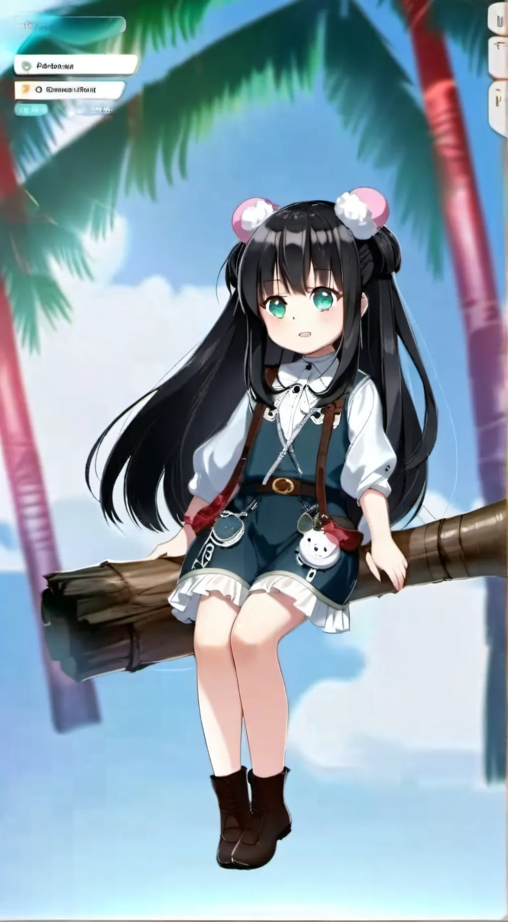 ai character: hermana de Tokito  background