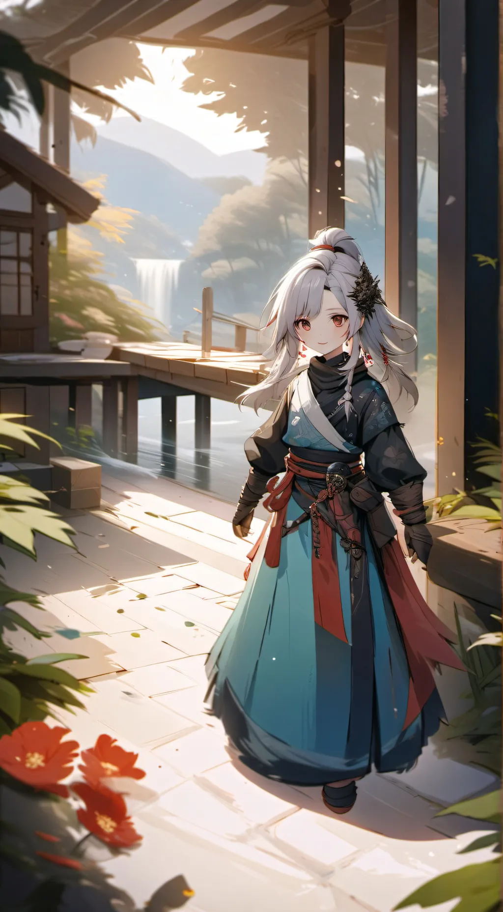 ai character: Katiee  background