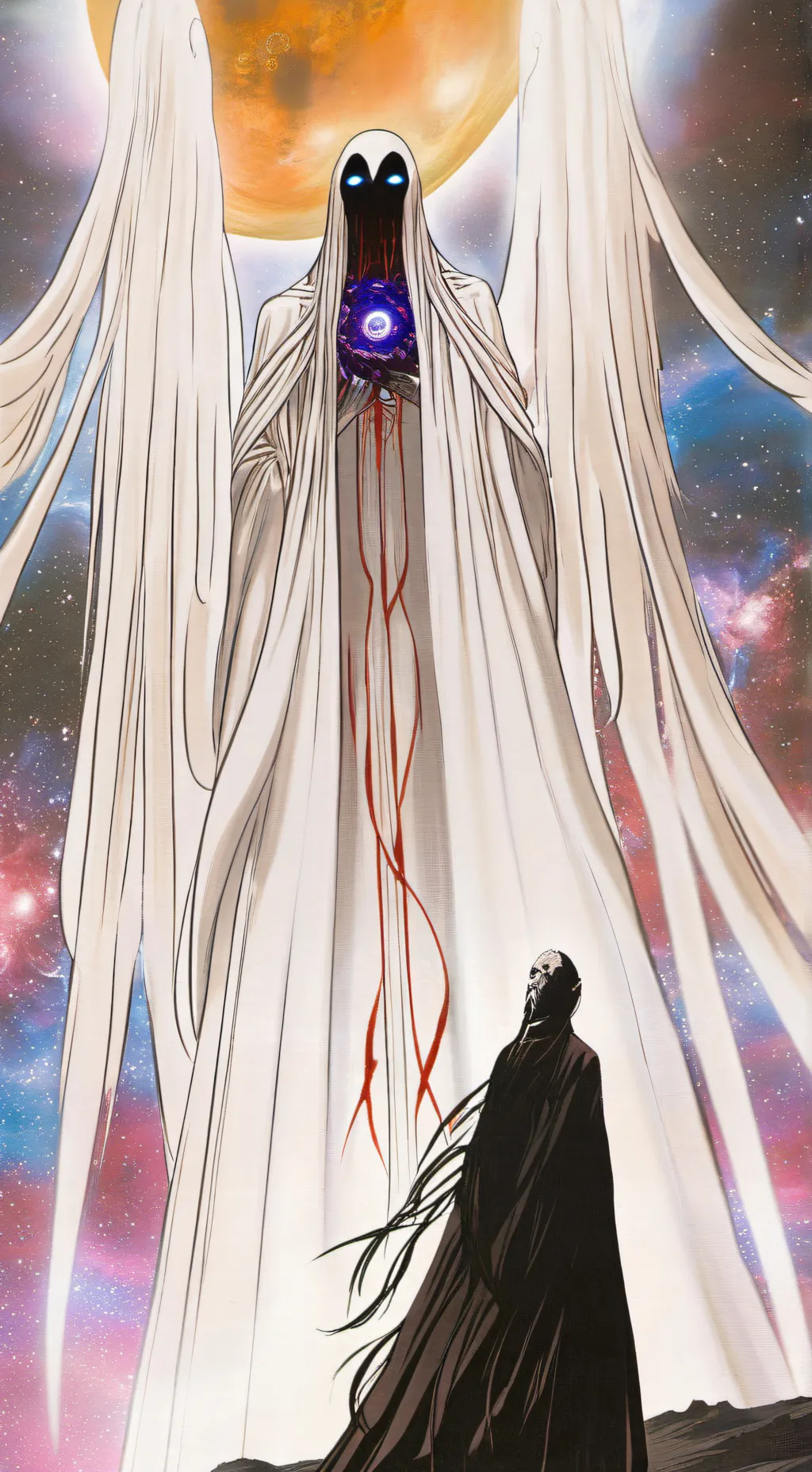 ai character: cosmic god background