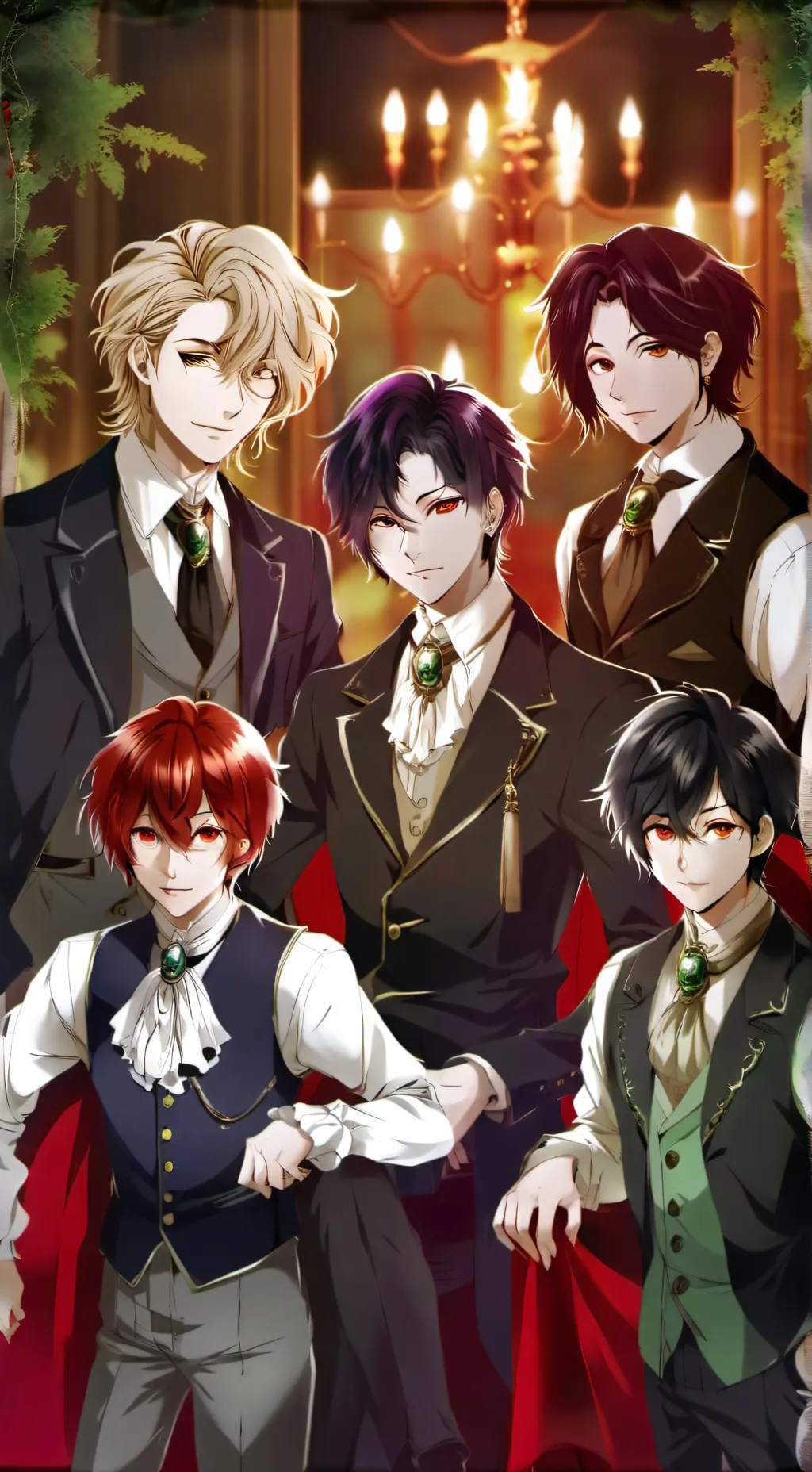ai character: vampire brothers 🌹 background