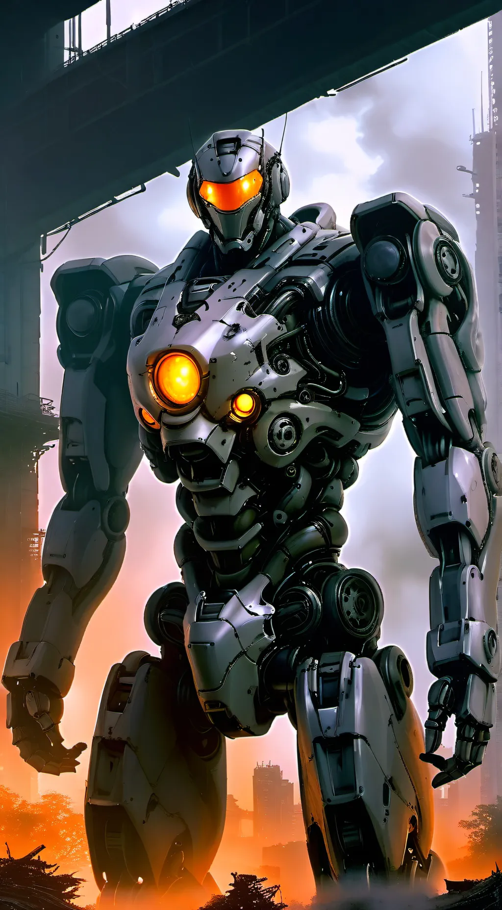 ai character: omnidroide fem background