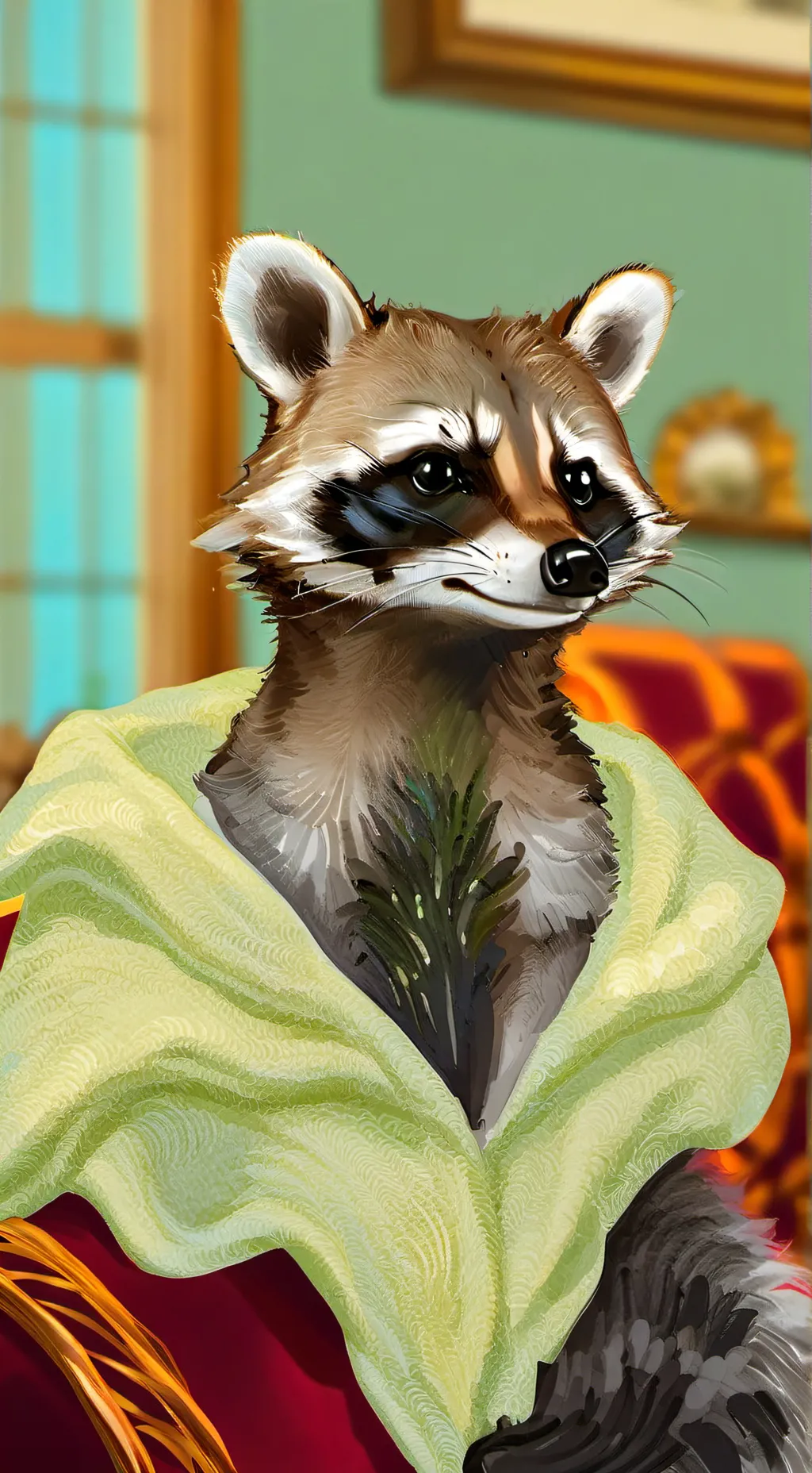 ai character: Lavender  background