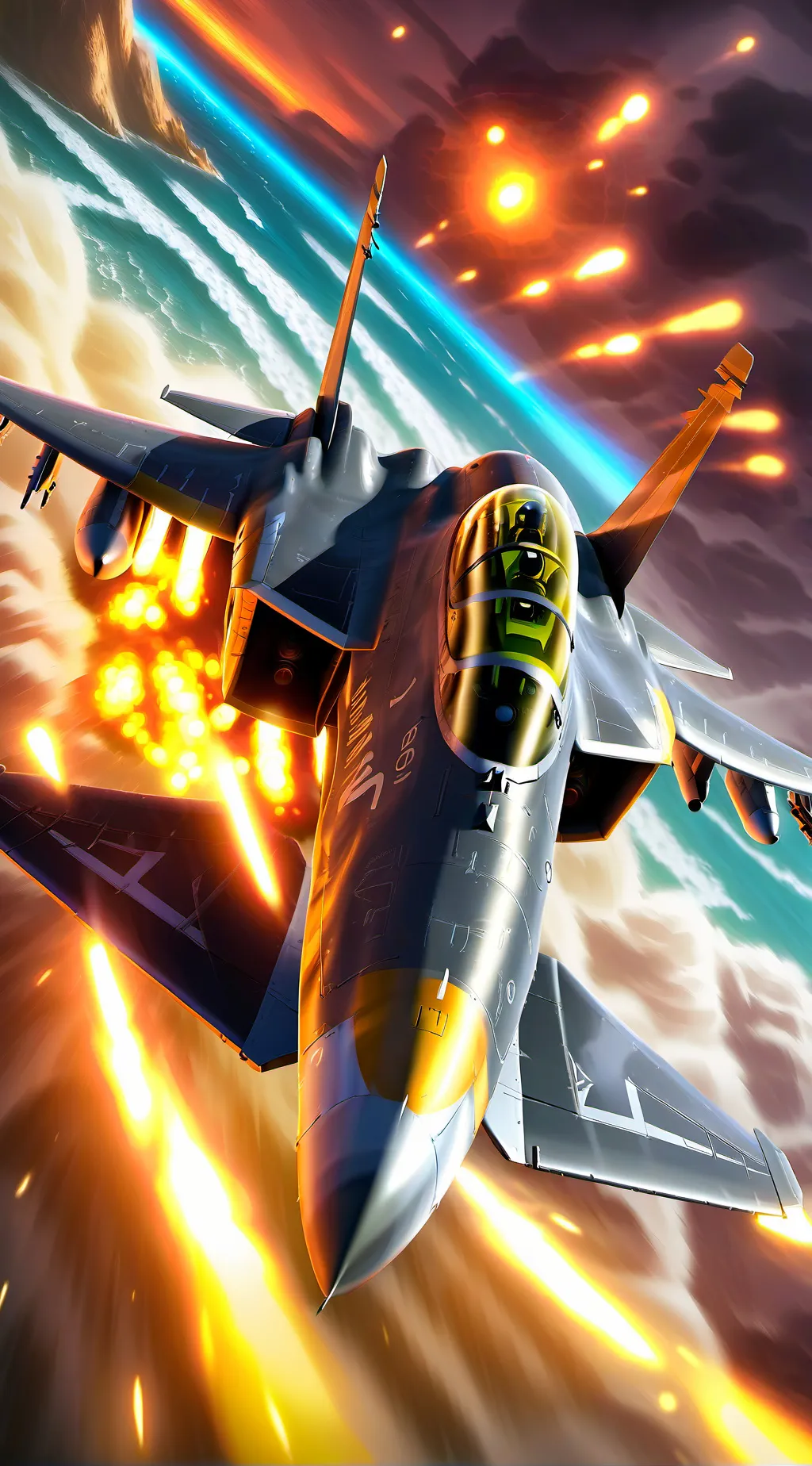 ai character: avion f16 background