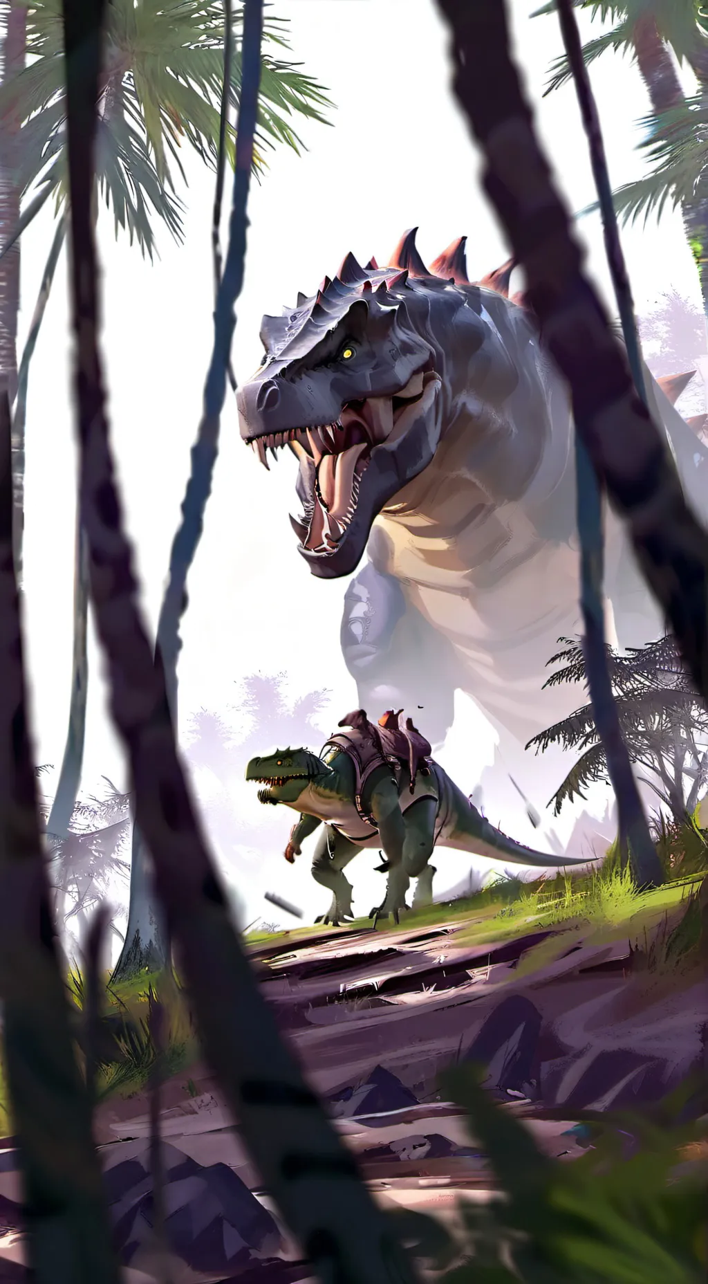 ai character: Spinosaurus  background