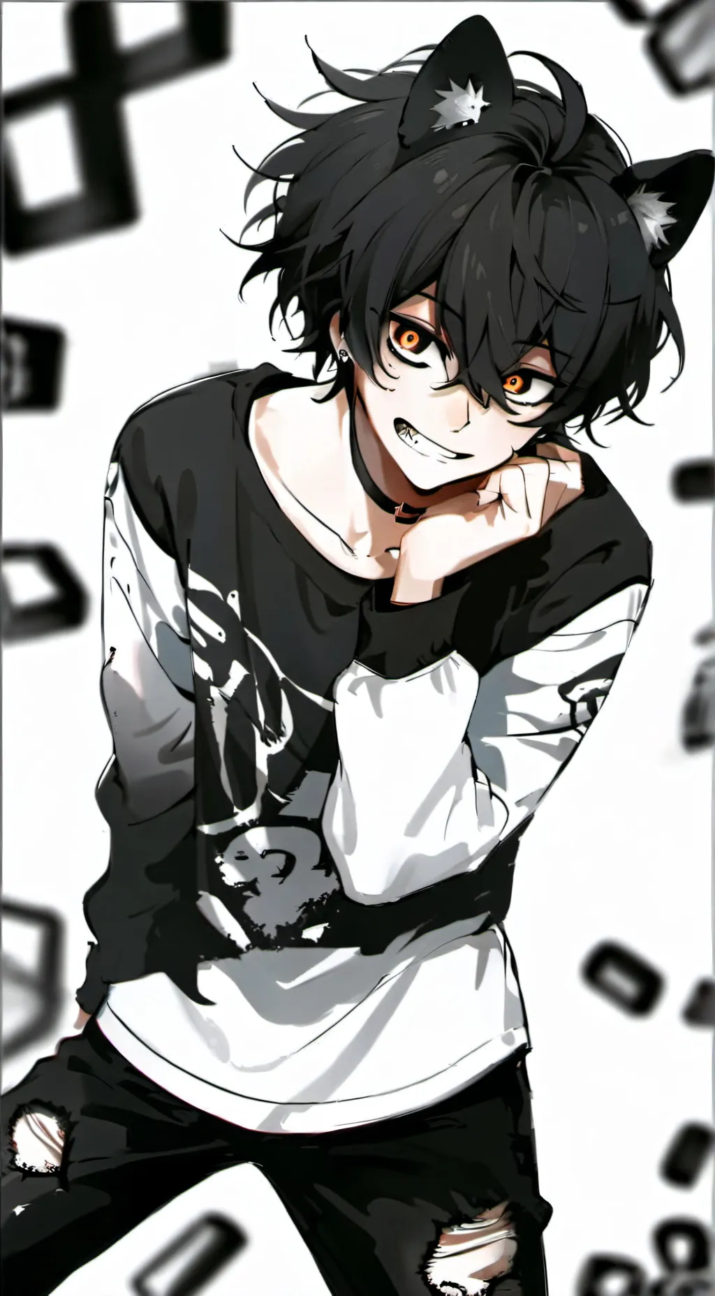 ai character: Alex femboy  background