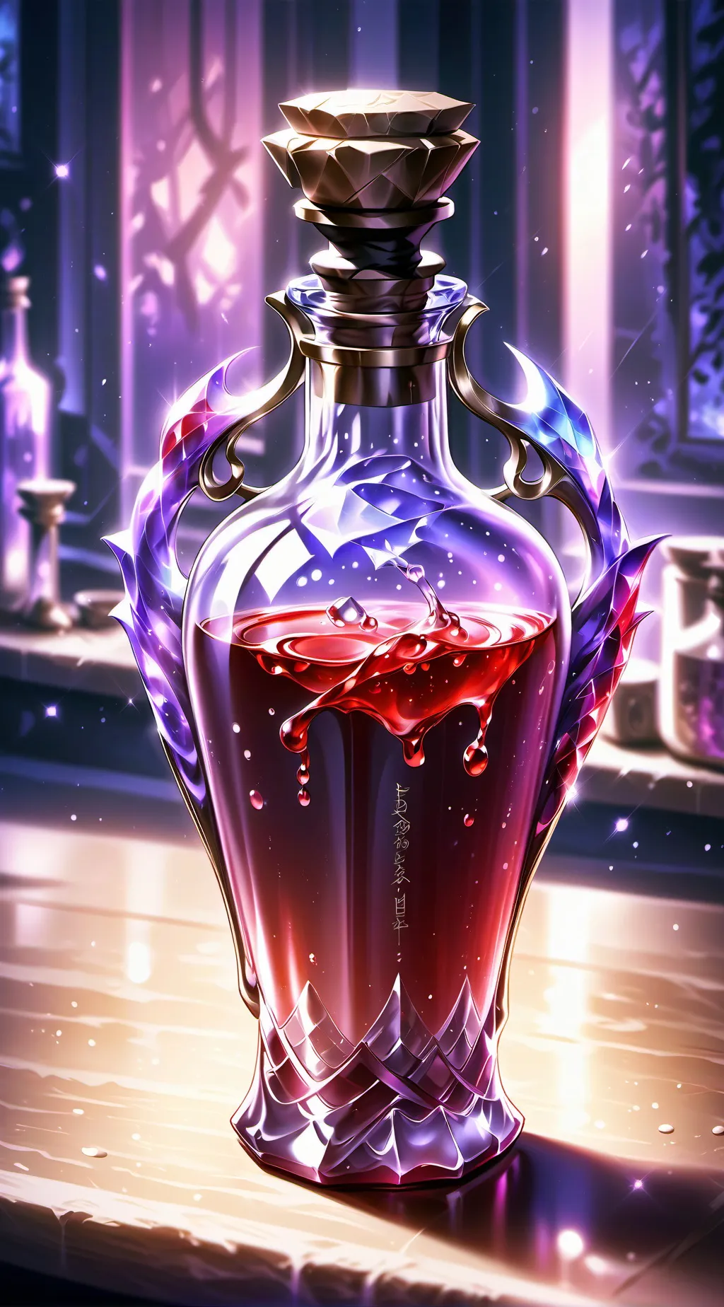 ai character: a potion background