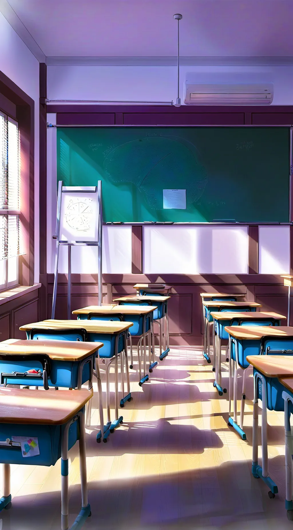 ai character: Escuela  background