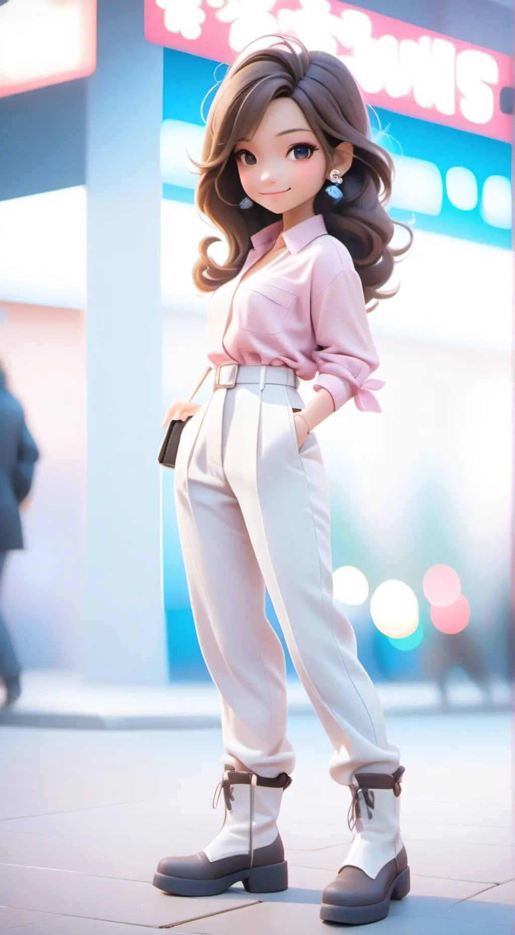 ai character: Noelia Jael  background