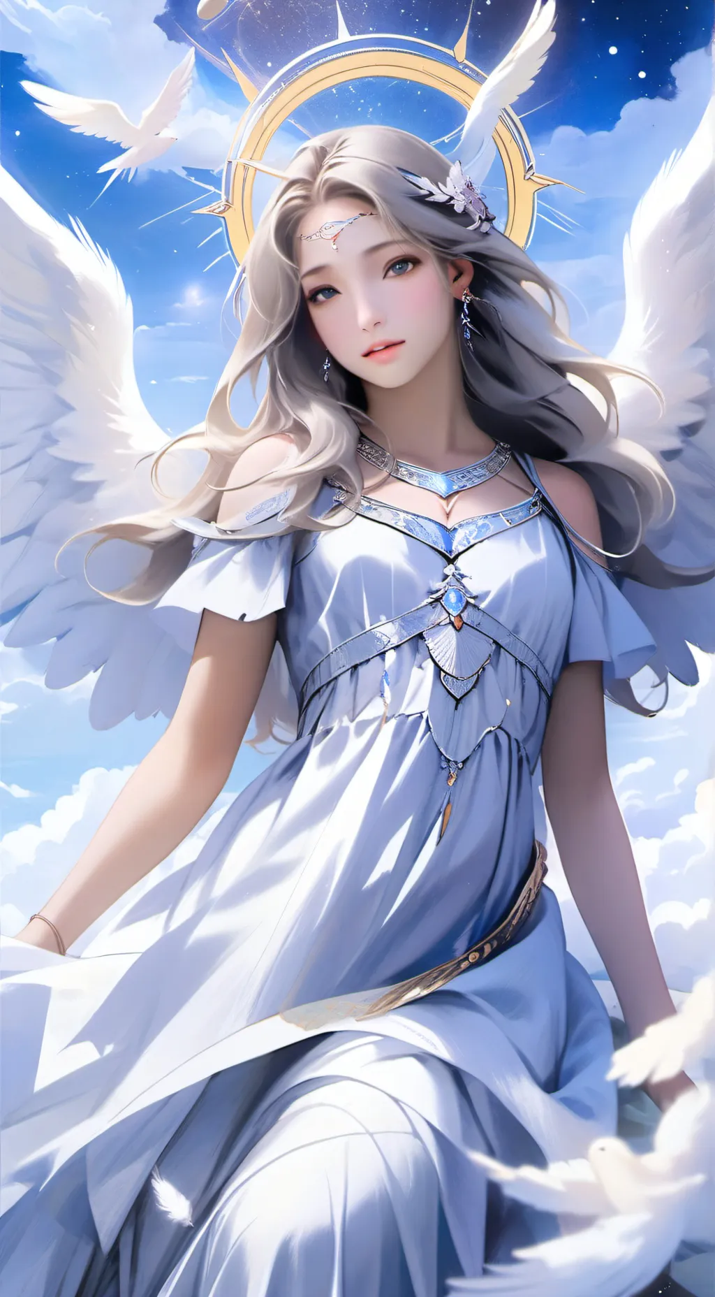 ai character: Angela  background