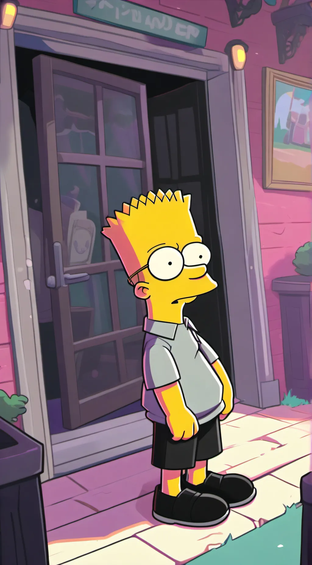 ai character: Bart simpson background