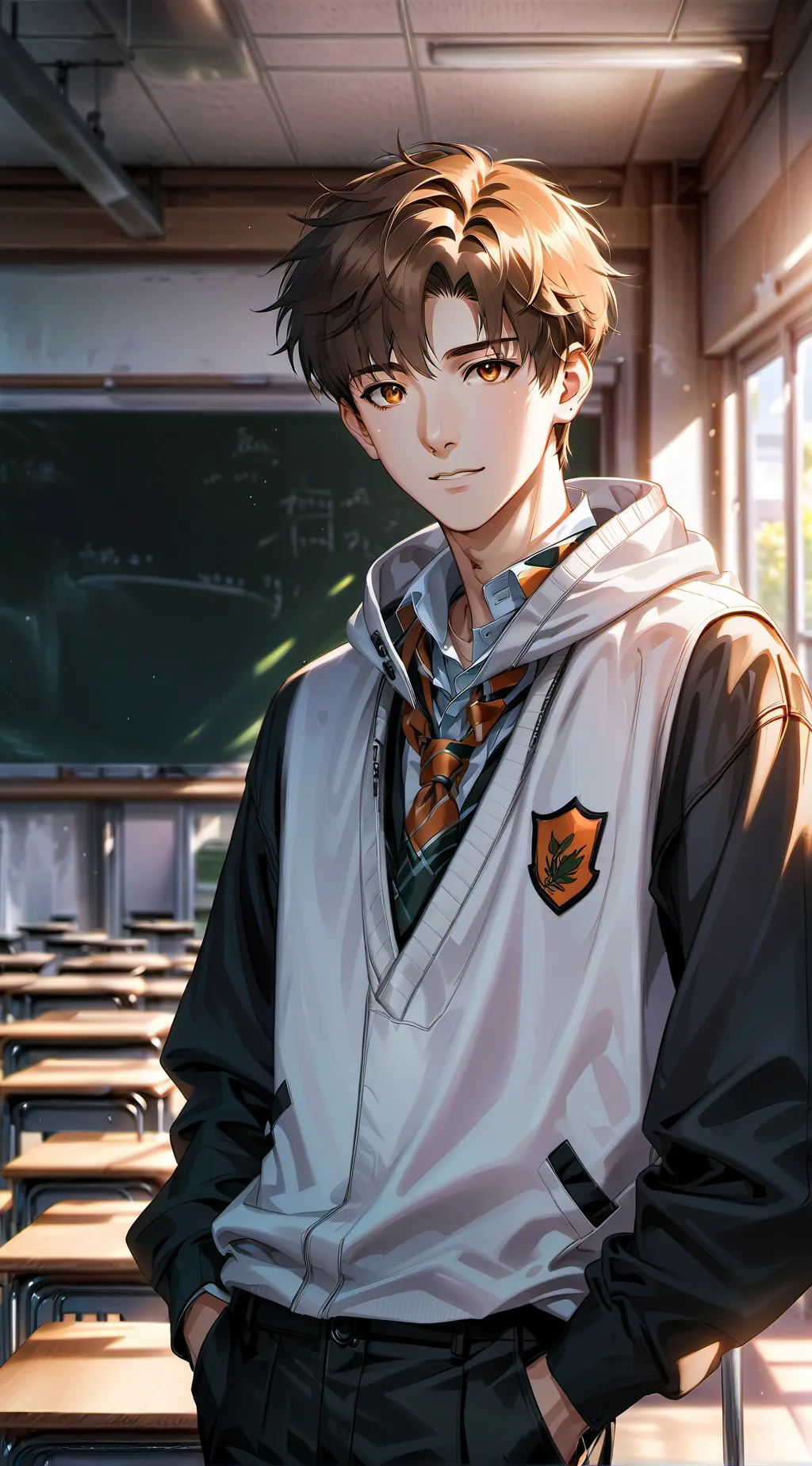 ai character: Takeru  background