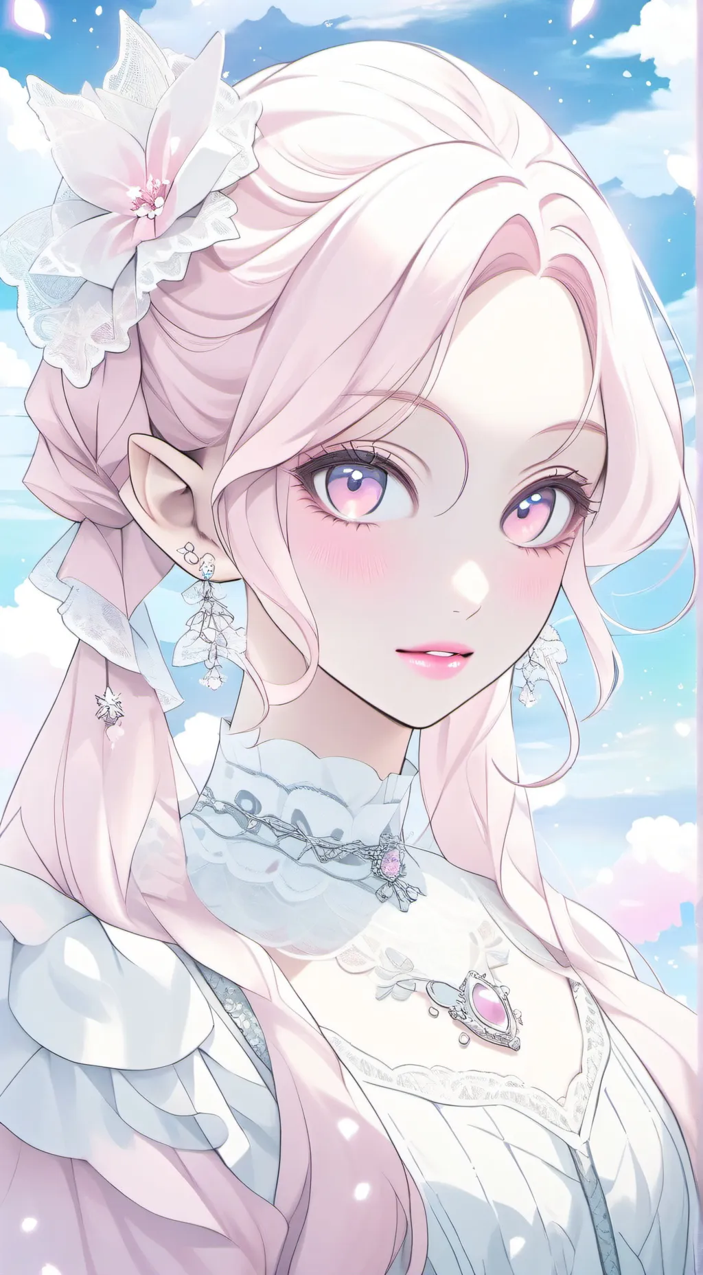 ai character: Rose background