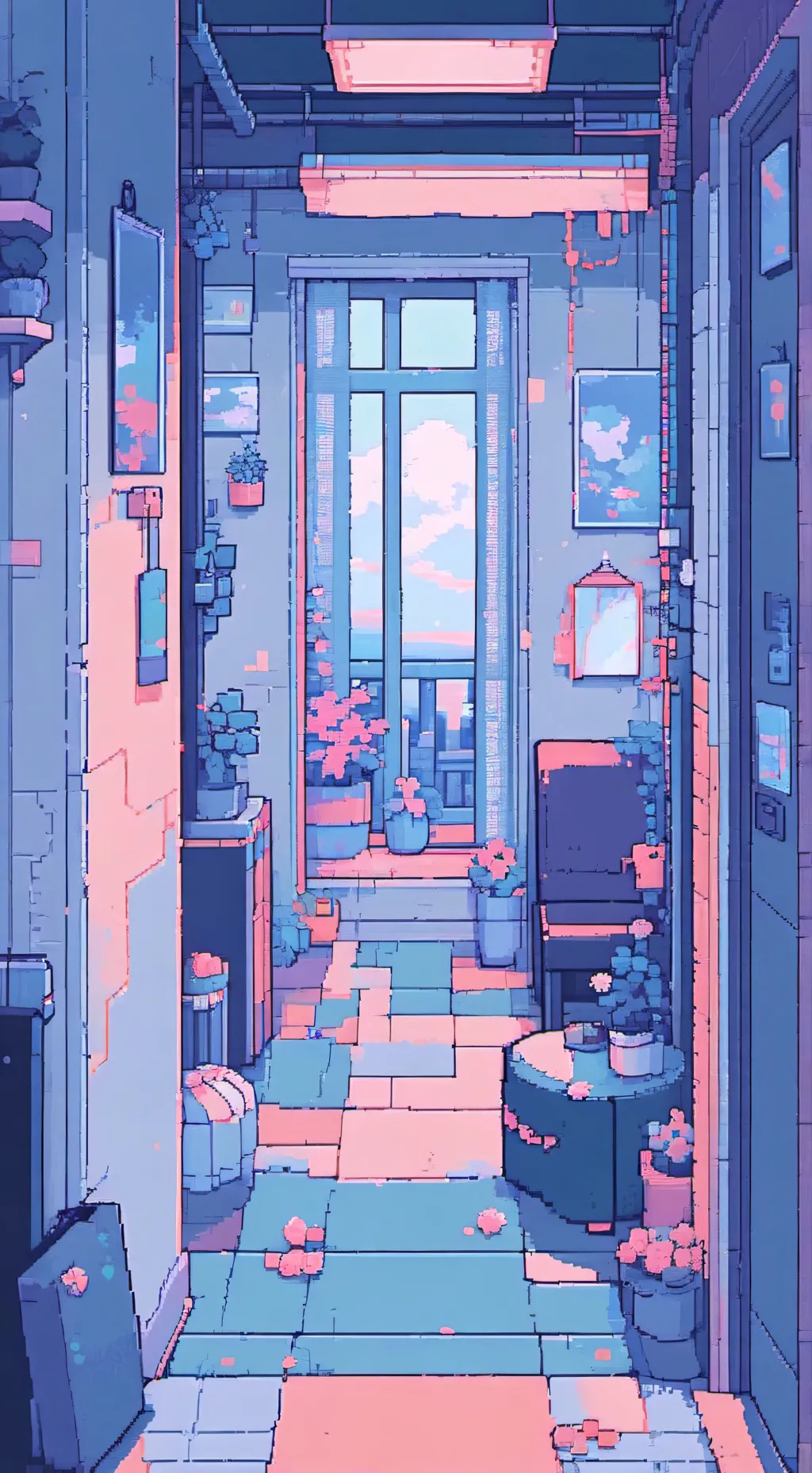 ai character: Durple x friends. background