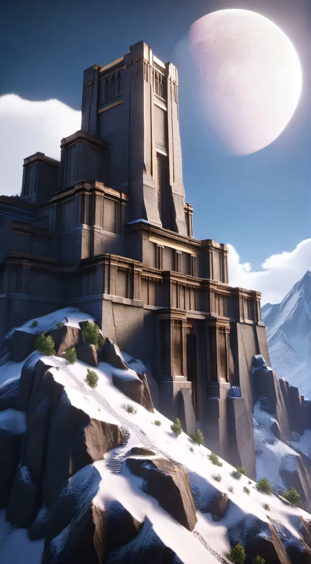 ai character: Mount Olympus  background