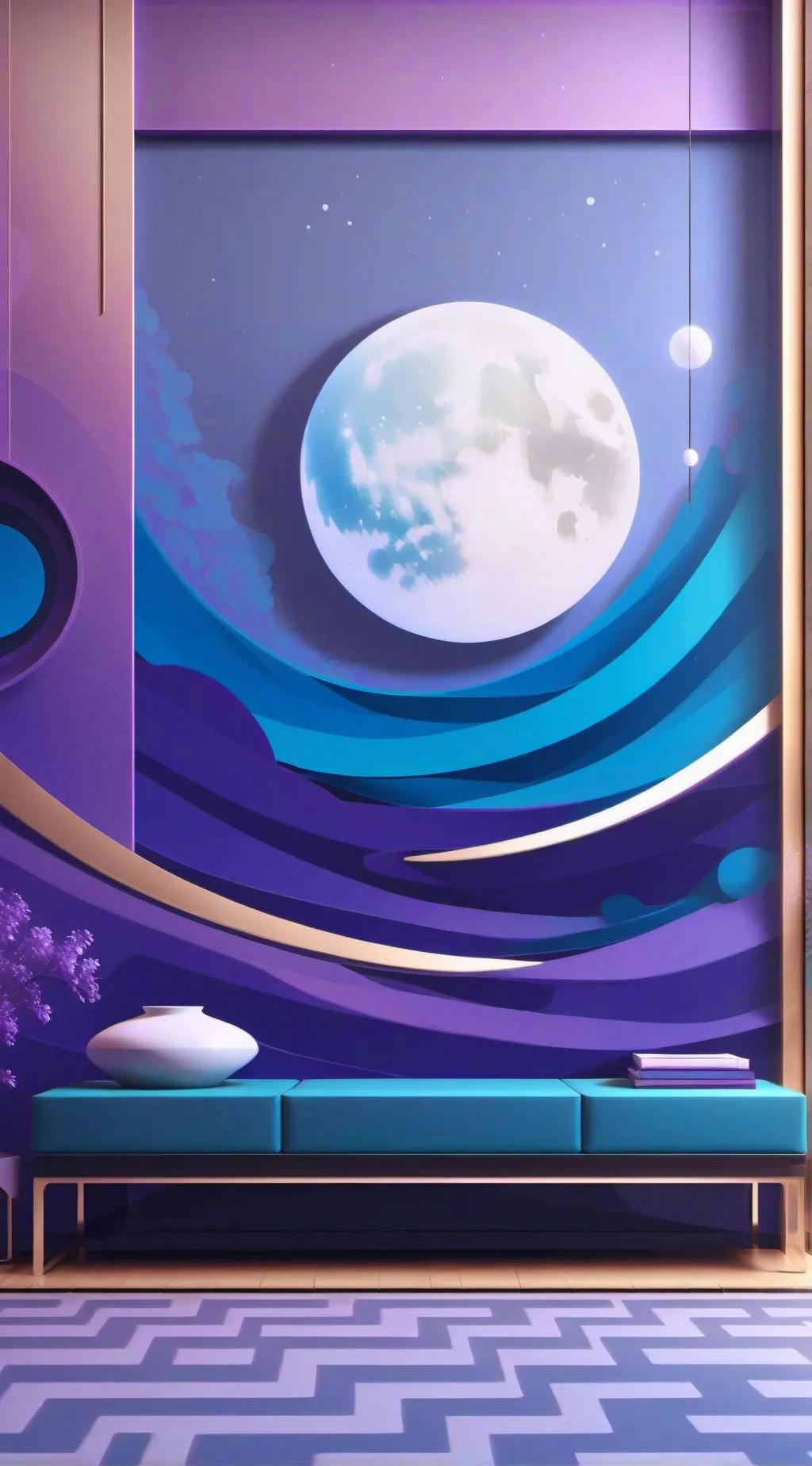 ai character: aesthetic background