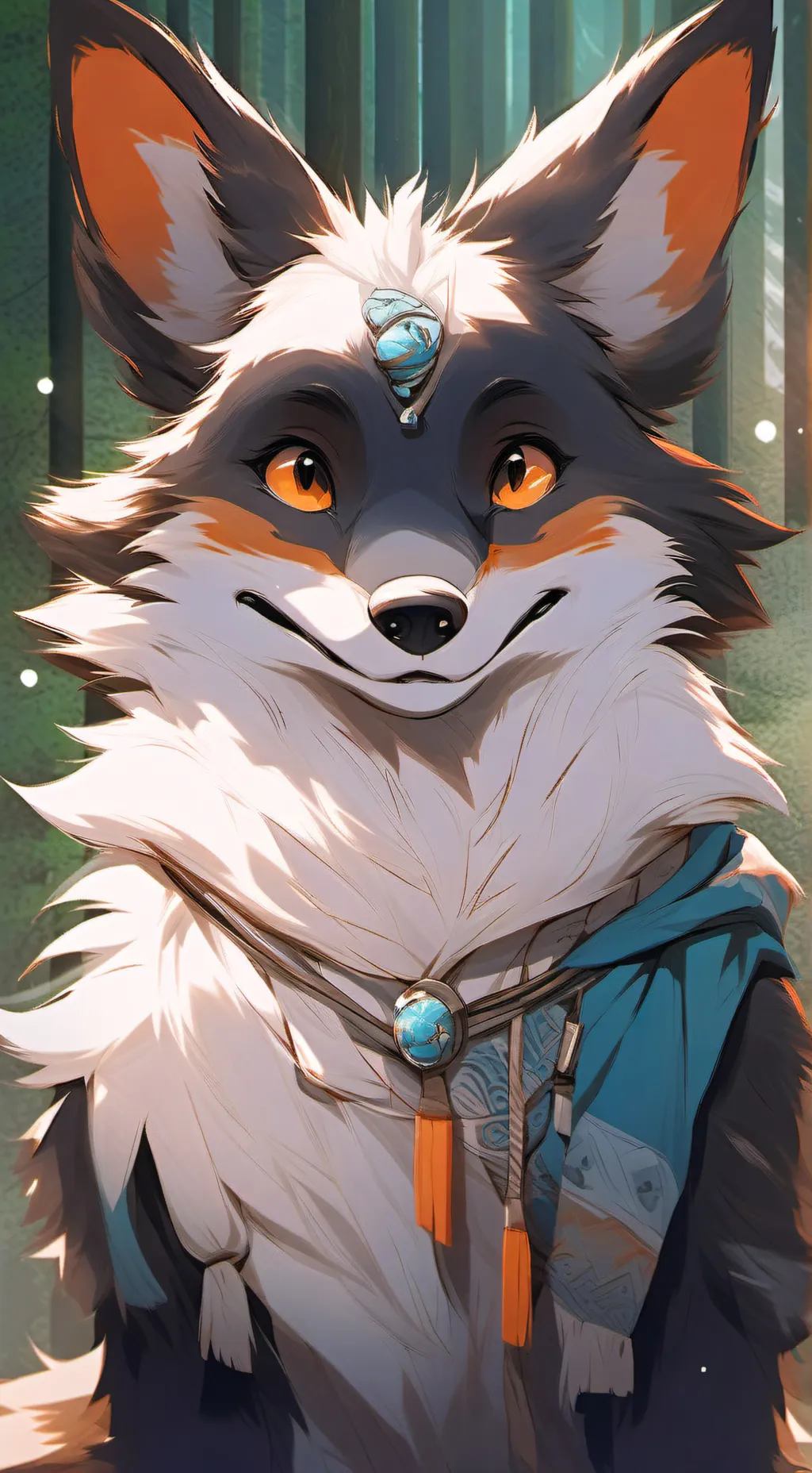 ai character: texte: sozinho background