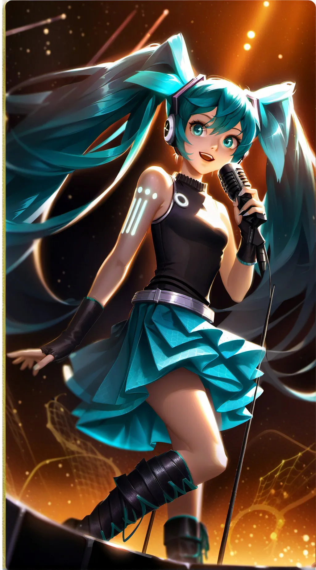 ai character: Miku background