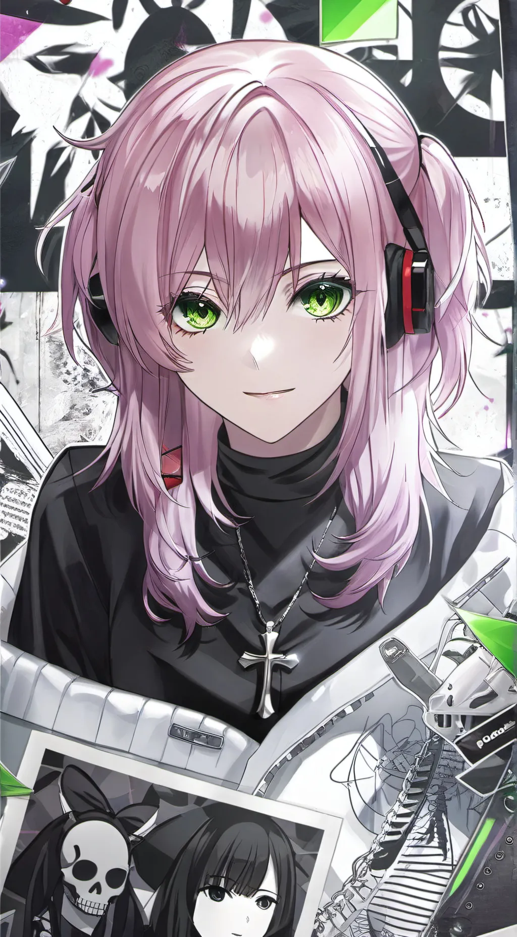 ai character: Mirami - Mira Emo background