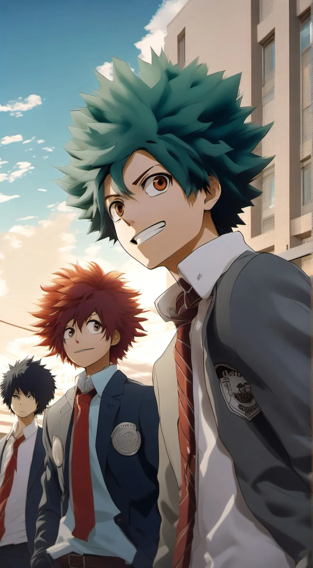 ai character: MHA escola  background