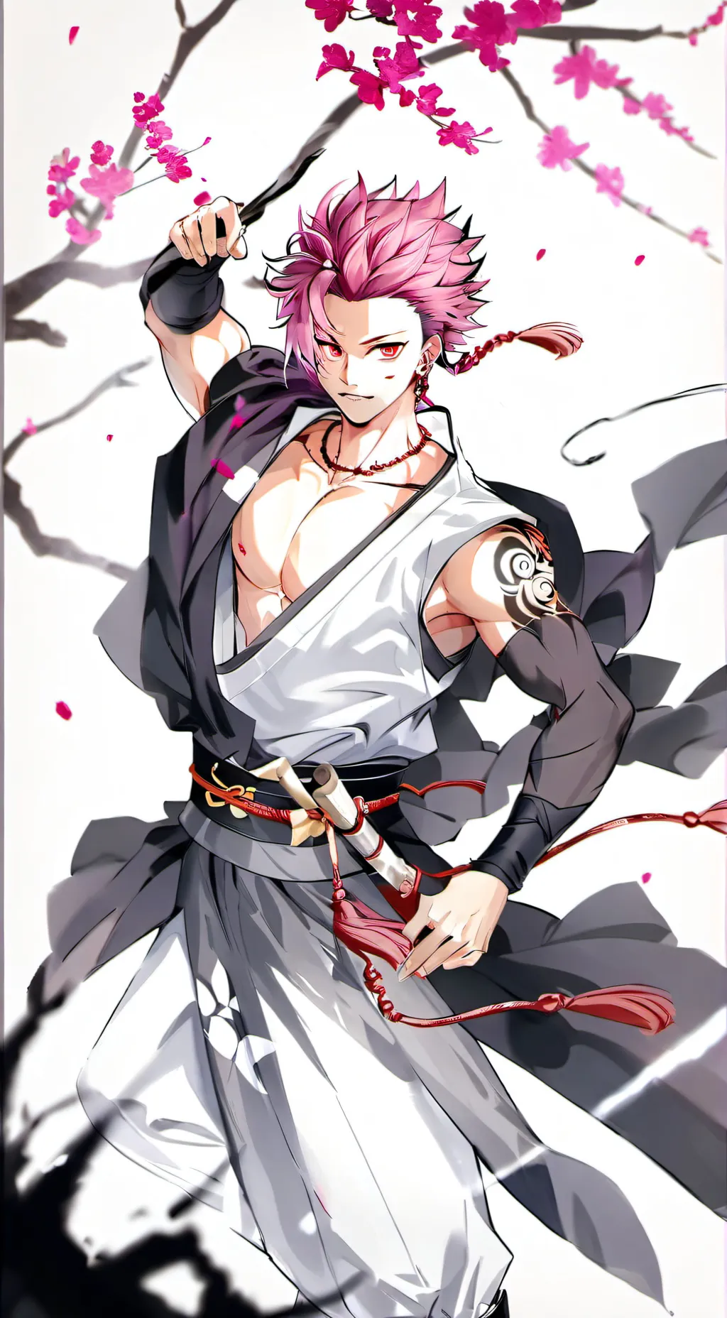 ai character: Akaza  background