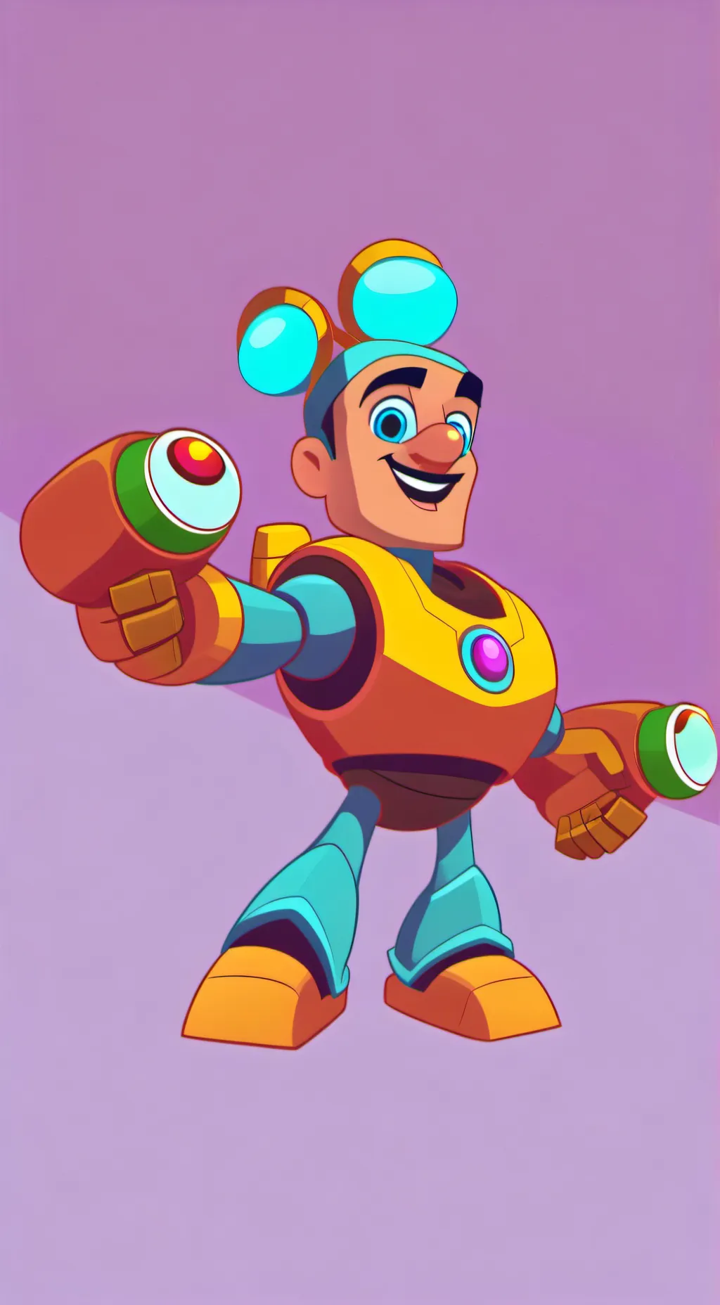 ai character: robot 2 background