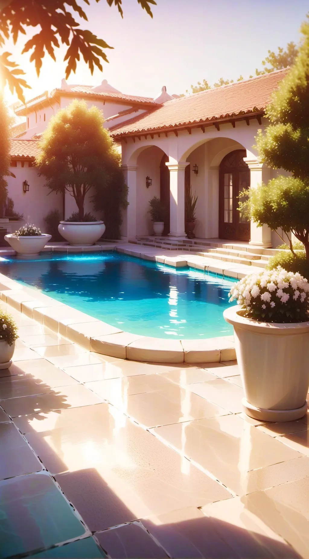 ai character: Sprunki piscina 4 background