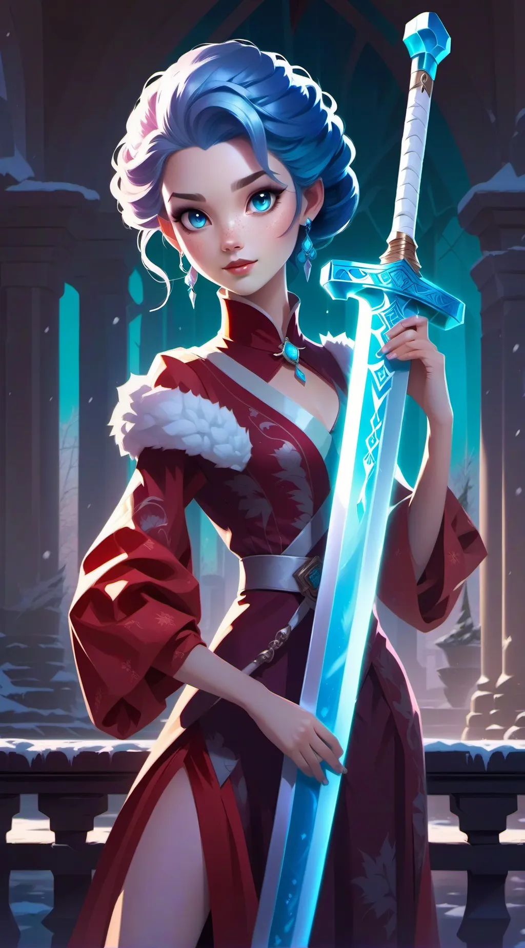 ai character: melany  background