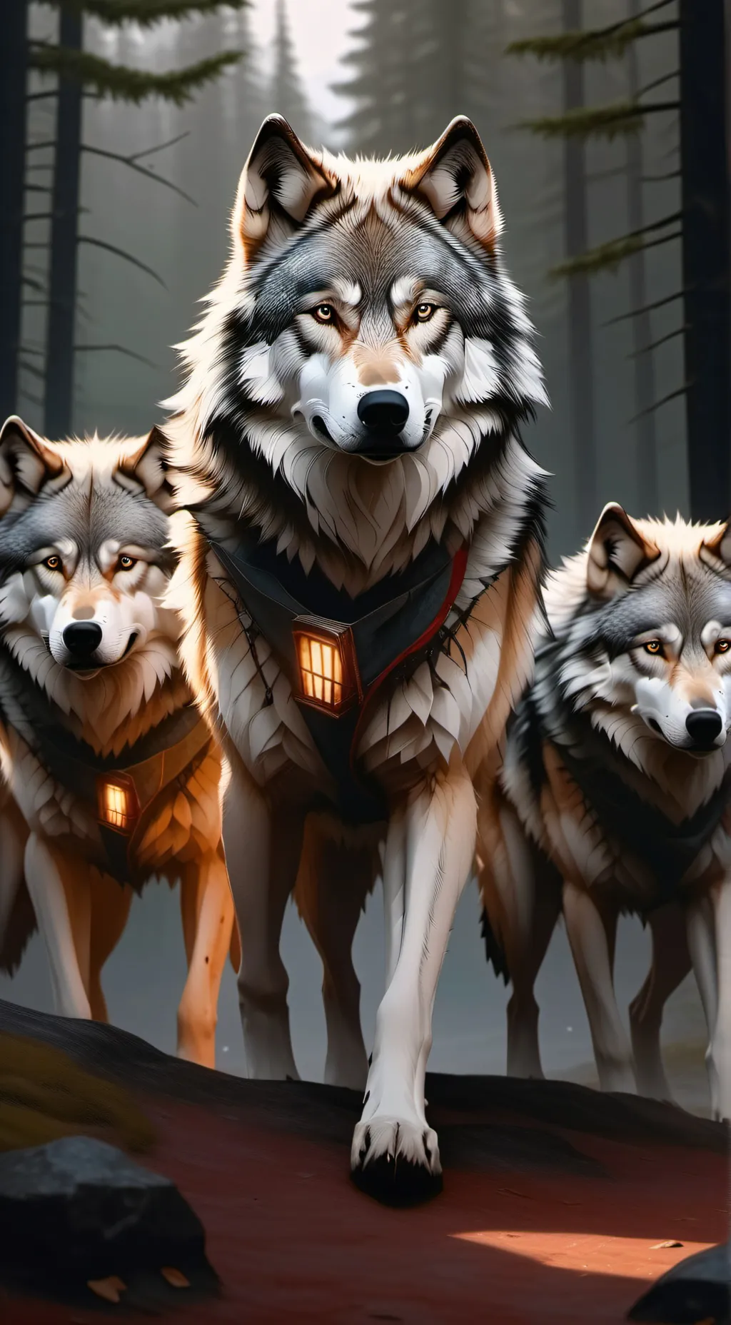 ai character: Wolf pack background