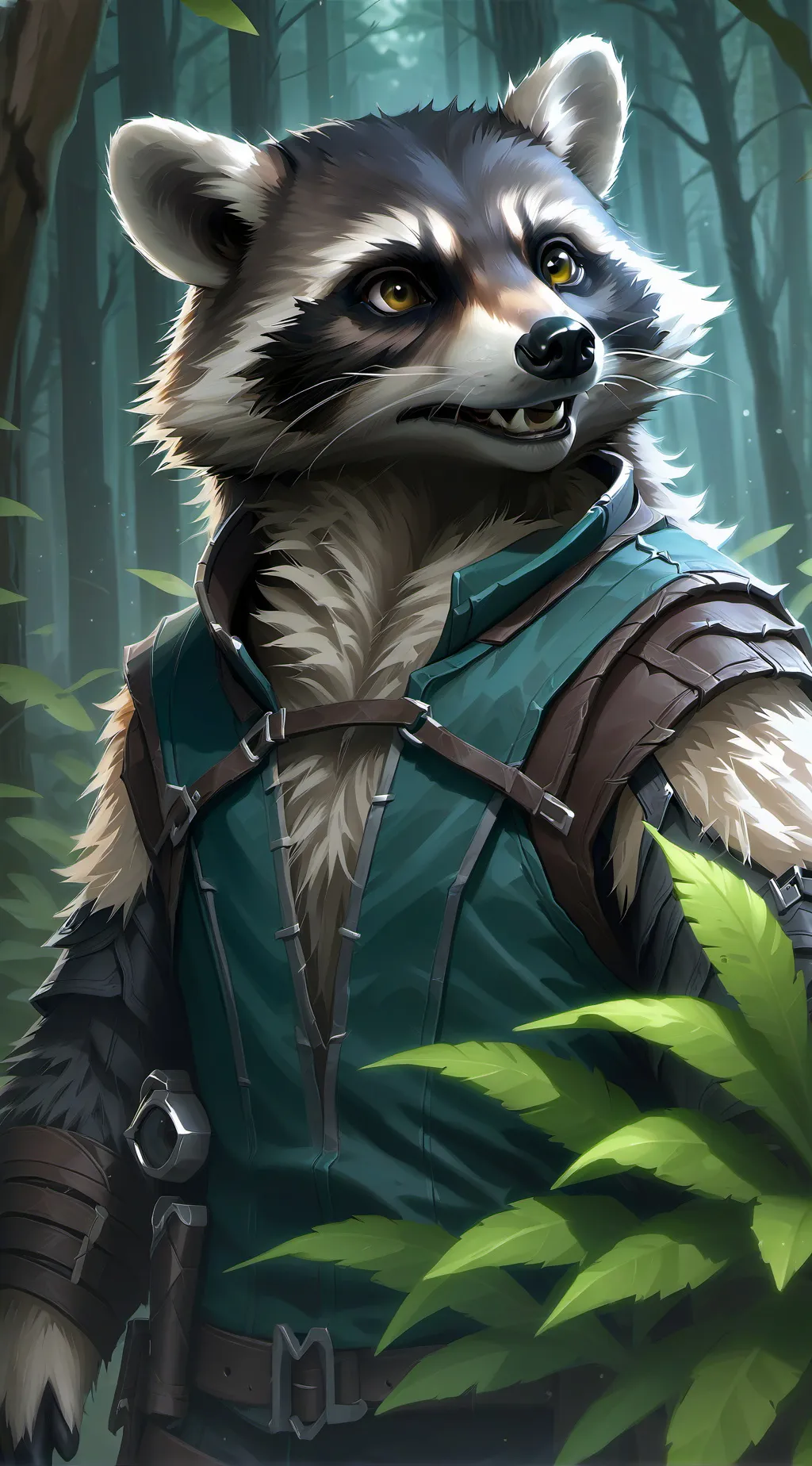 ai character: Rocket background