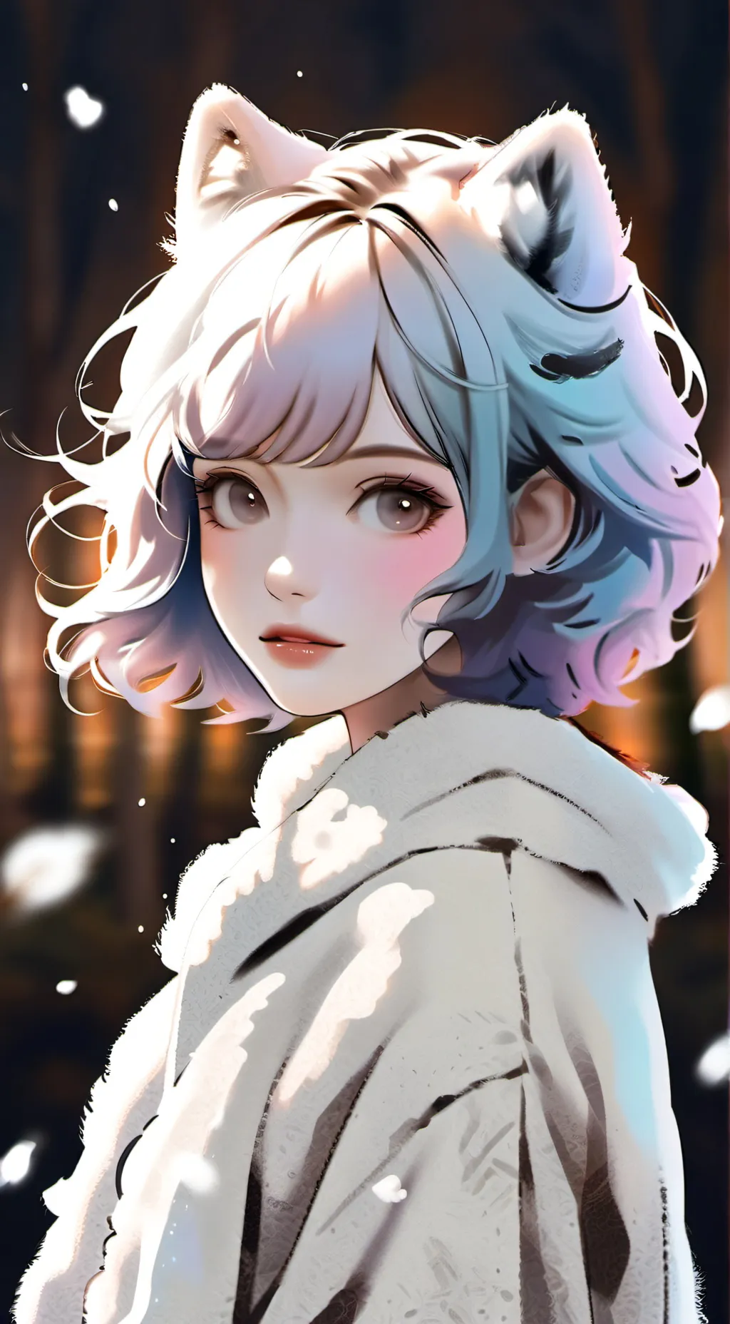 ai character: snowy-you background