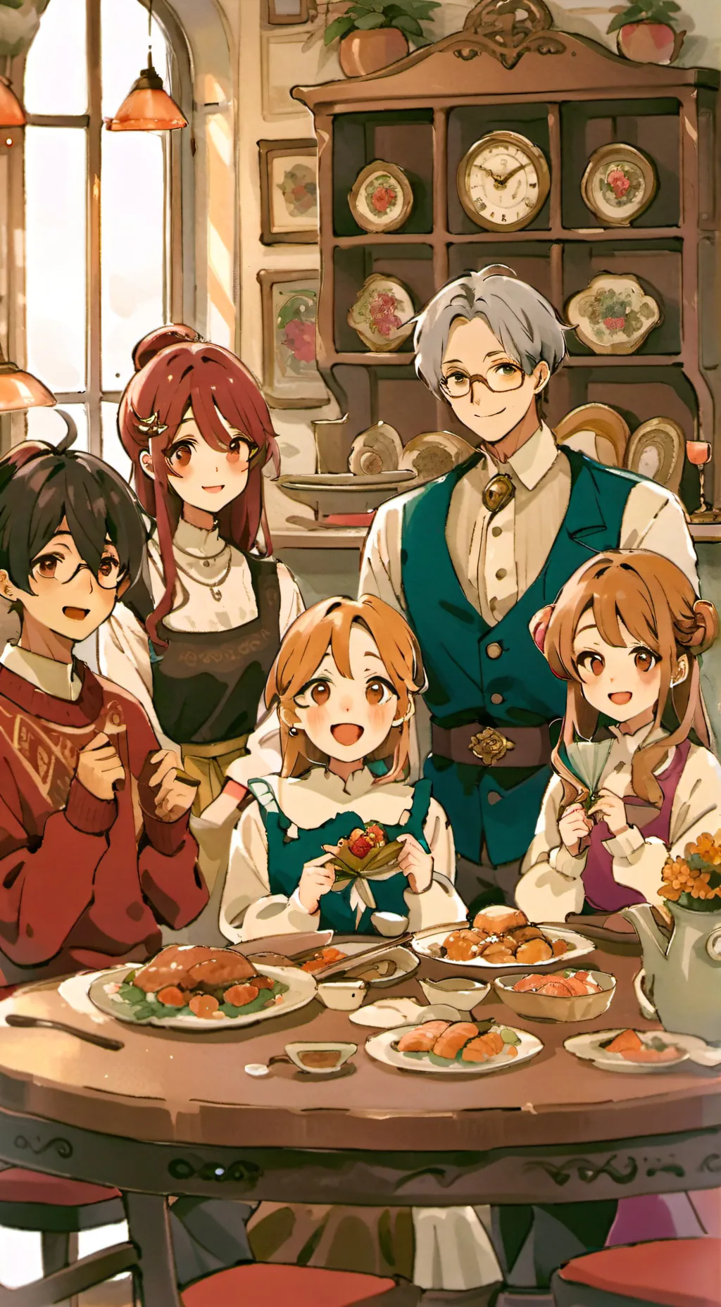 ai character: Winter scenarios  background