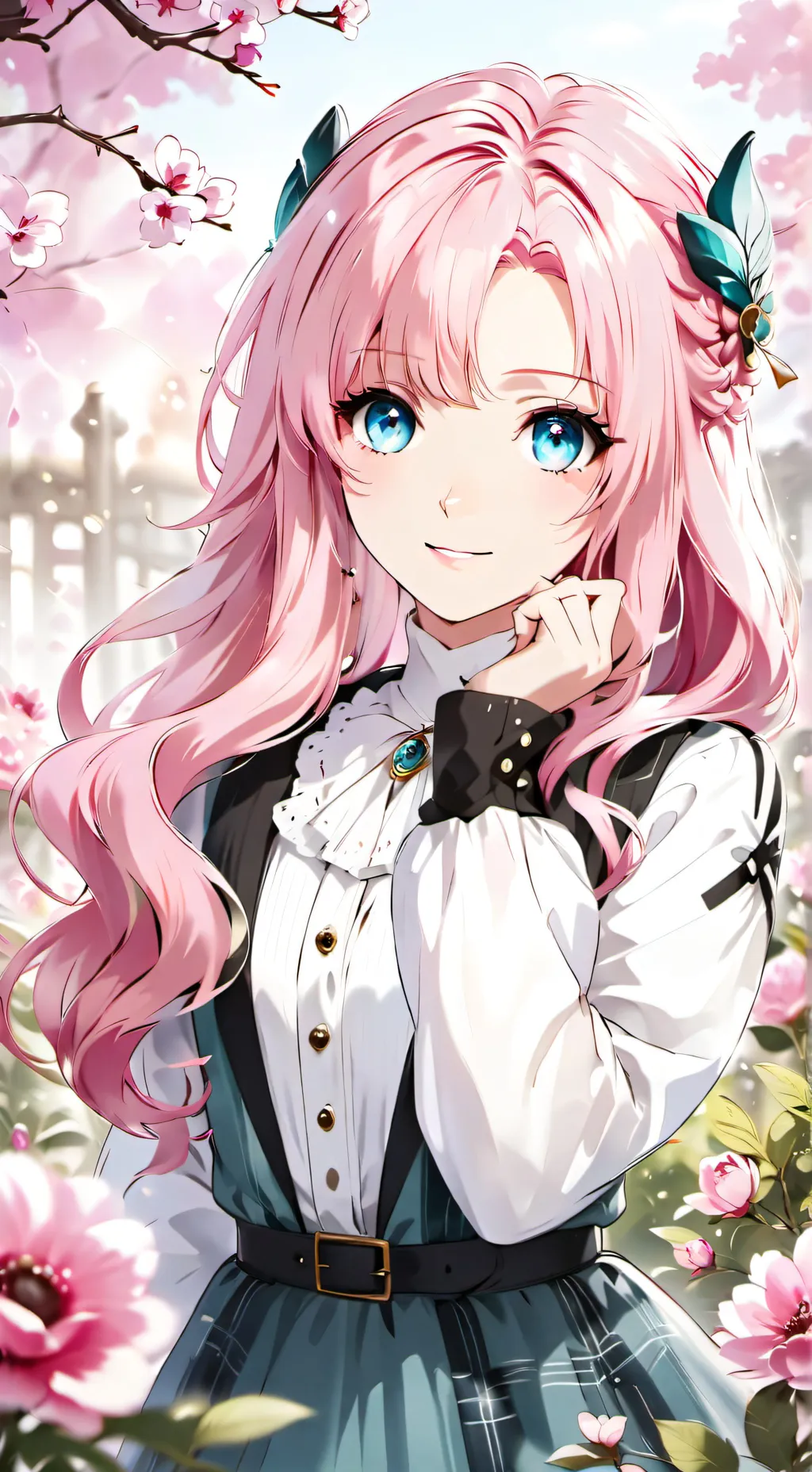 ai character: Laura 💗 background