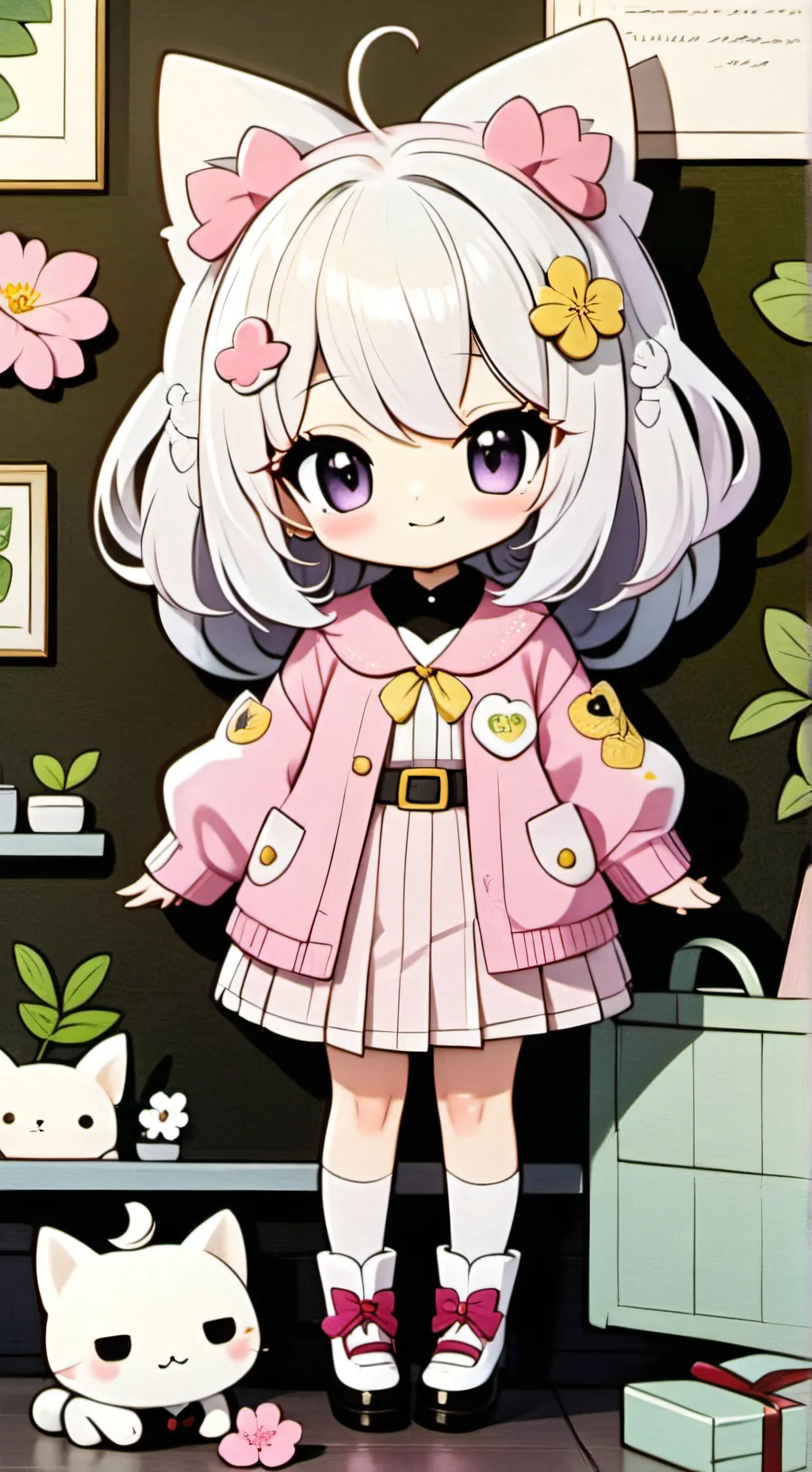 ai character: La chica youtuber background