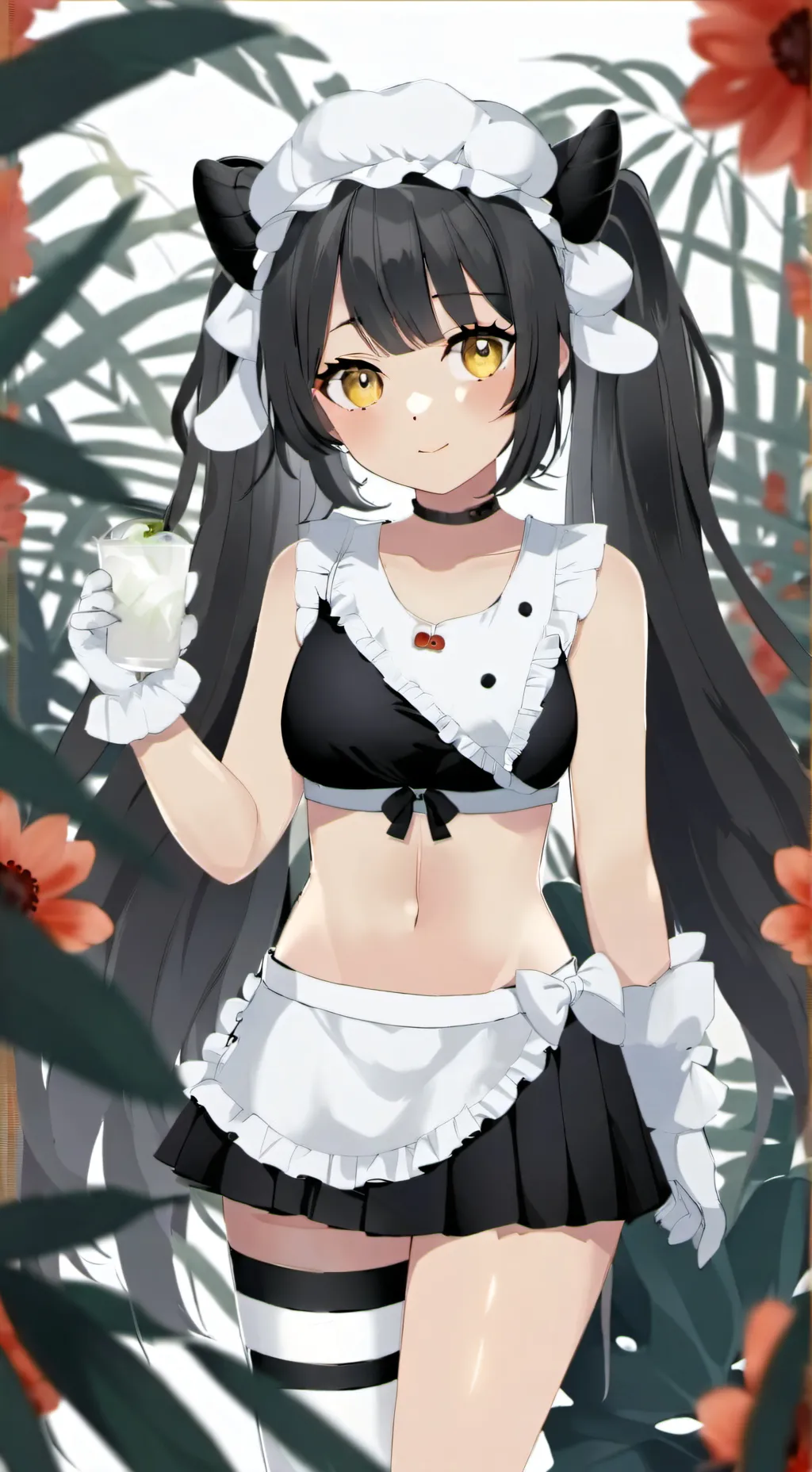 ai character: Fiffy (skunk Maid) background