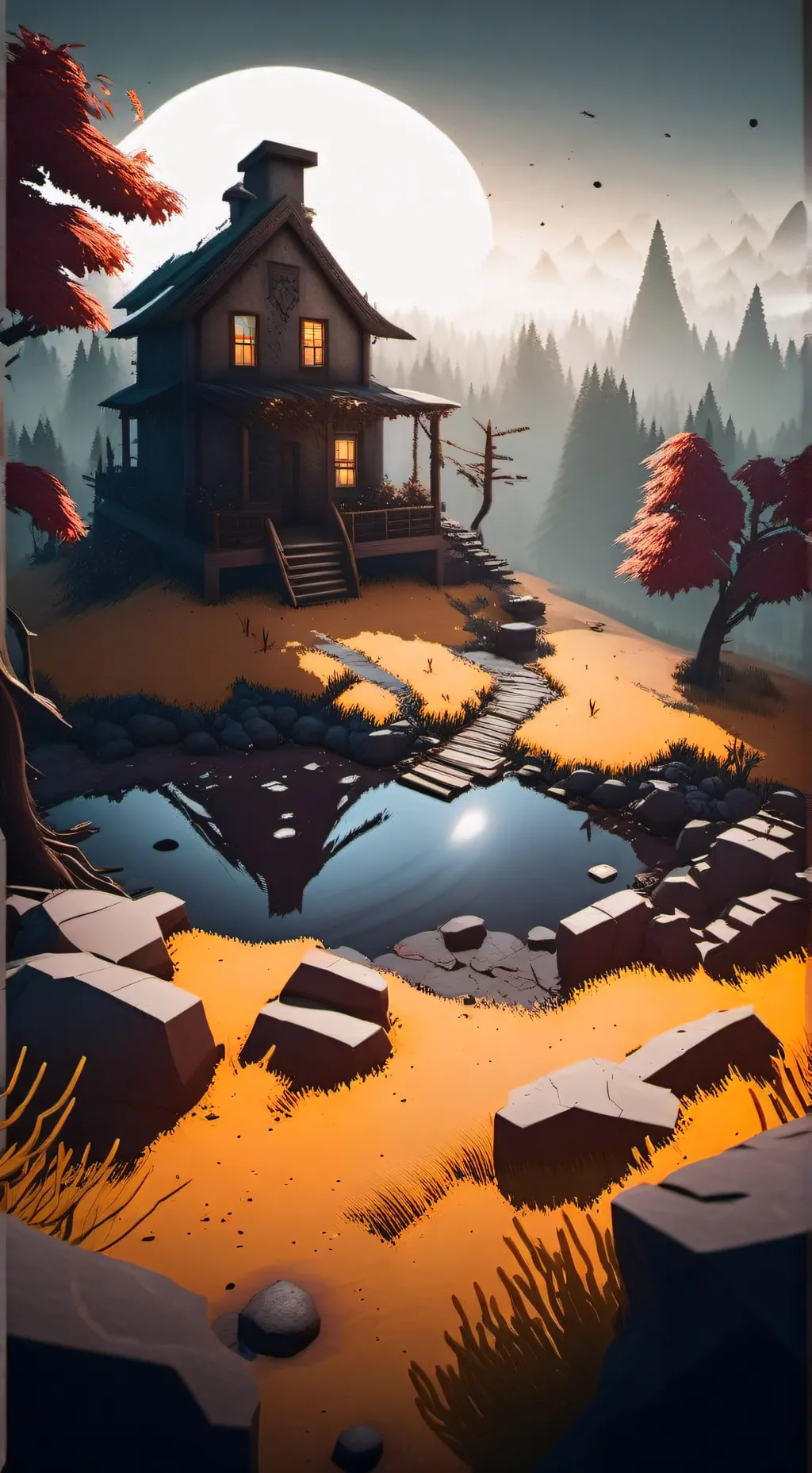 ai character: ForsakenXFpe  background