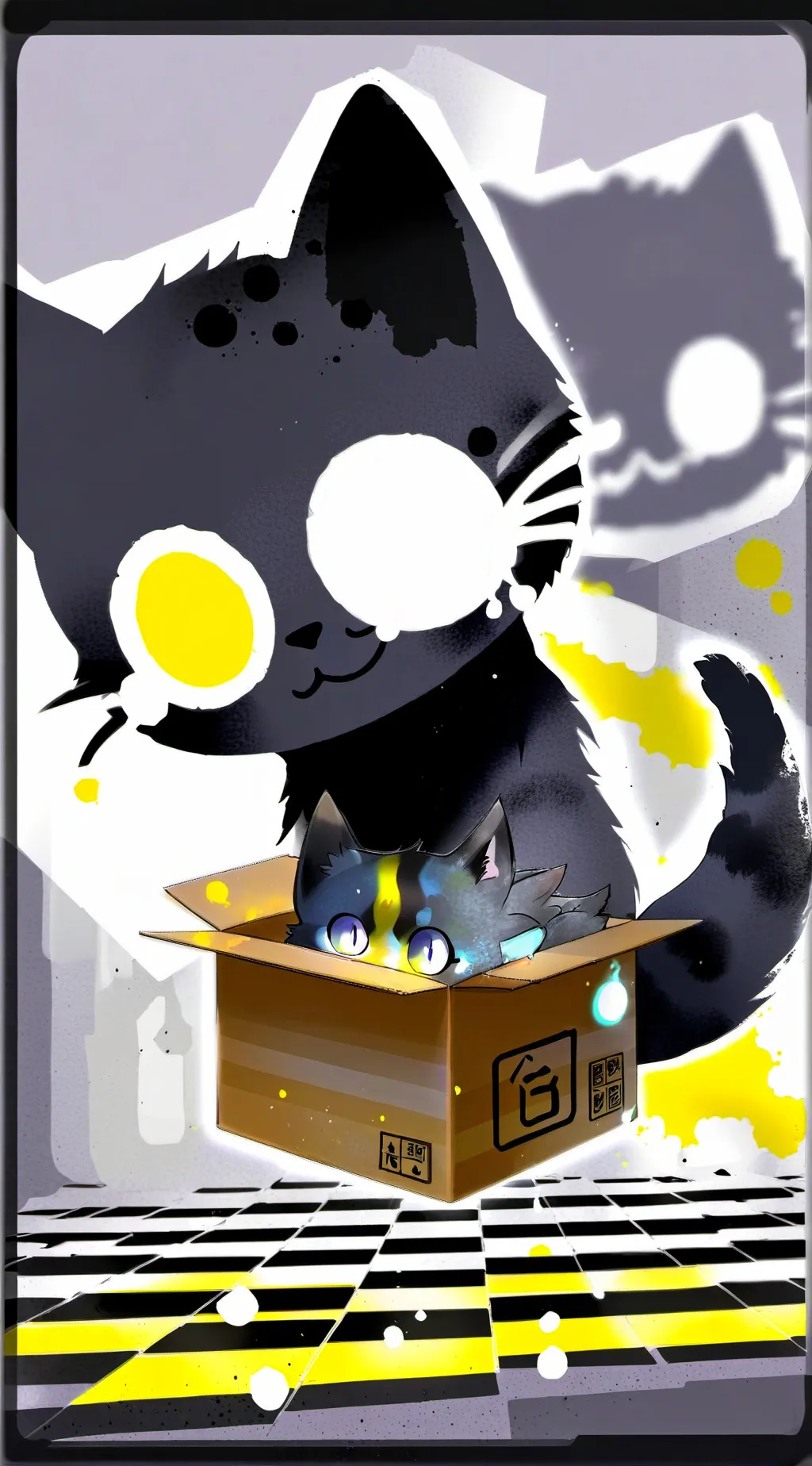 ai character: Lightning background