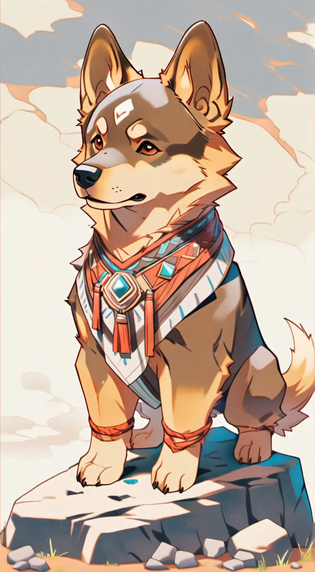 ai character: Pebble  background