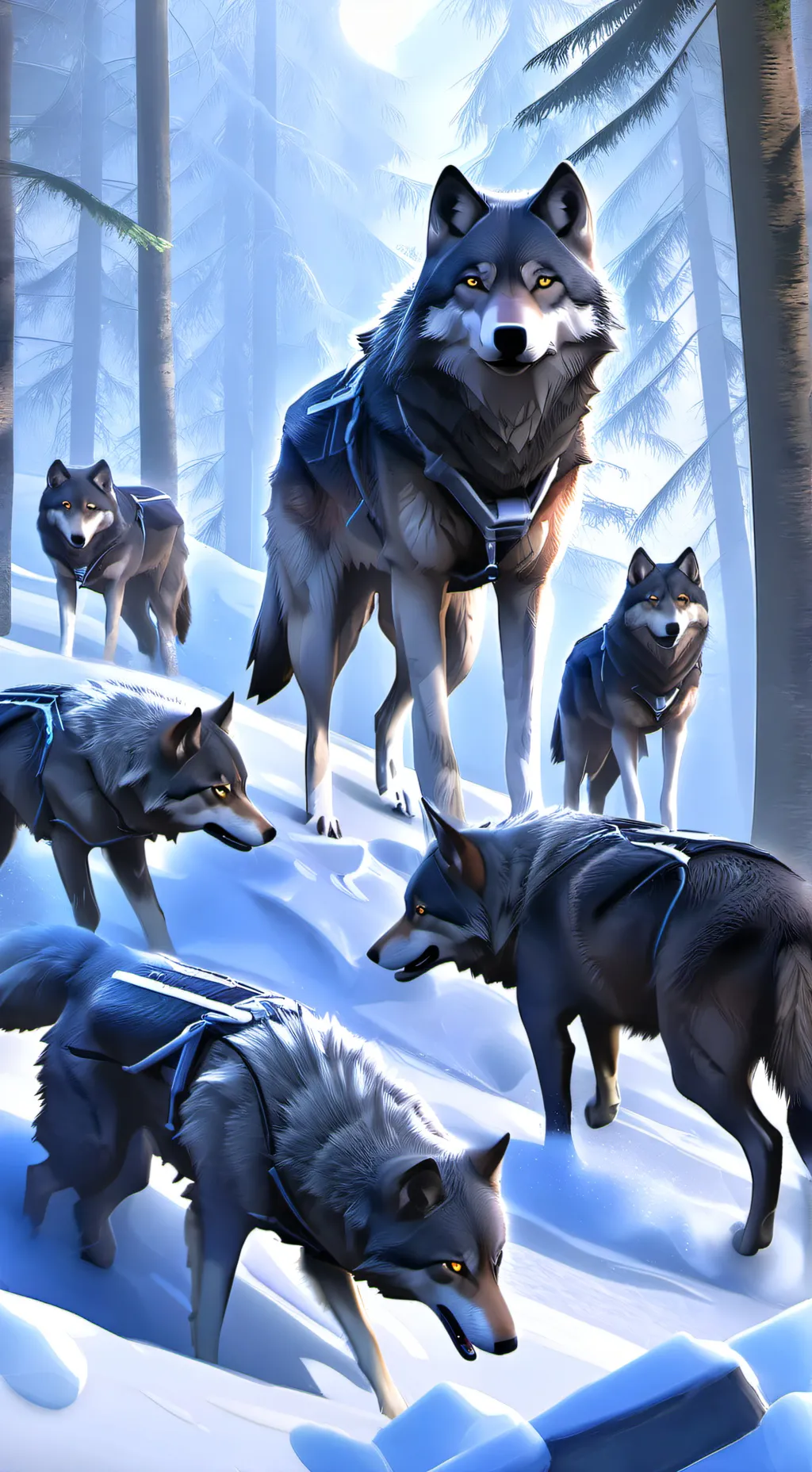 ai character: wolf pack background