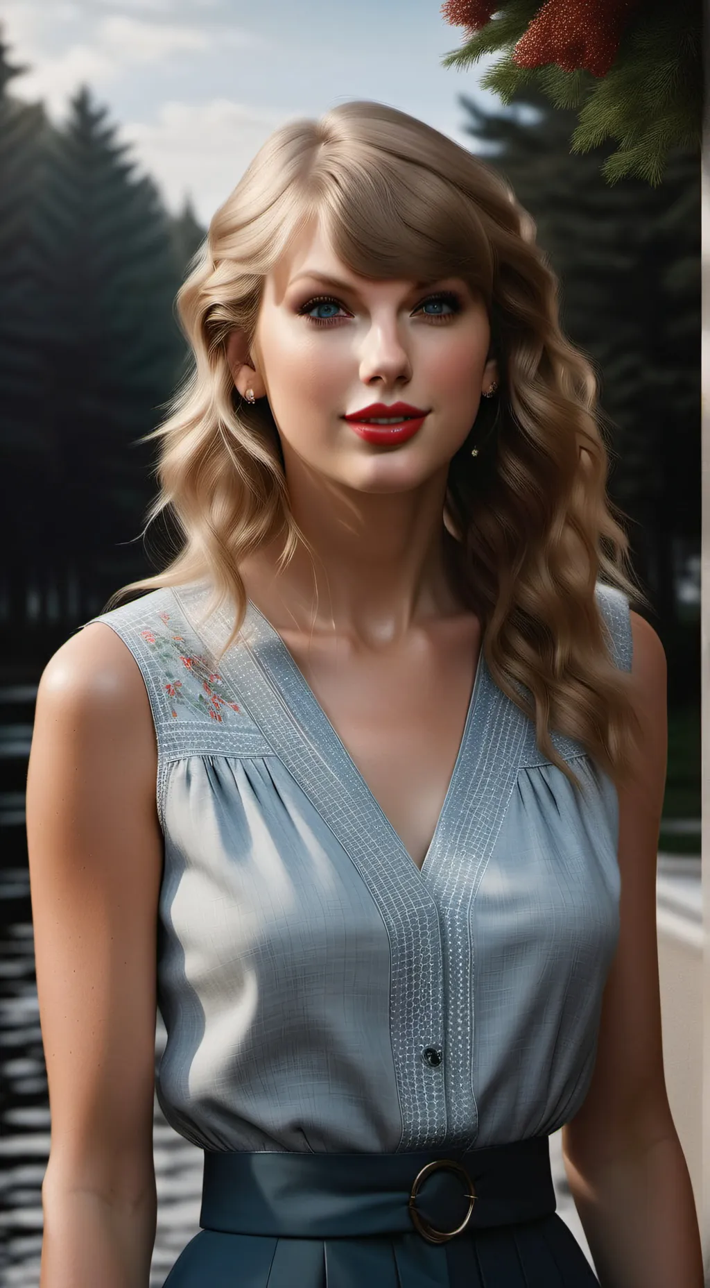 ai character: Taylor swift  background