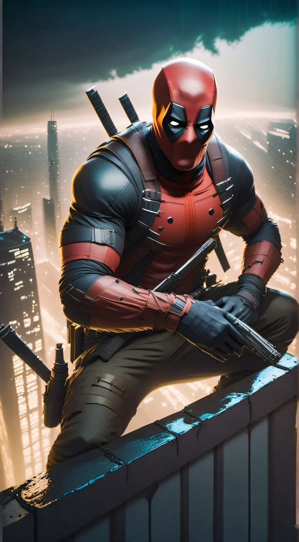 ai character: Deadpool background