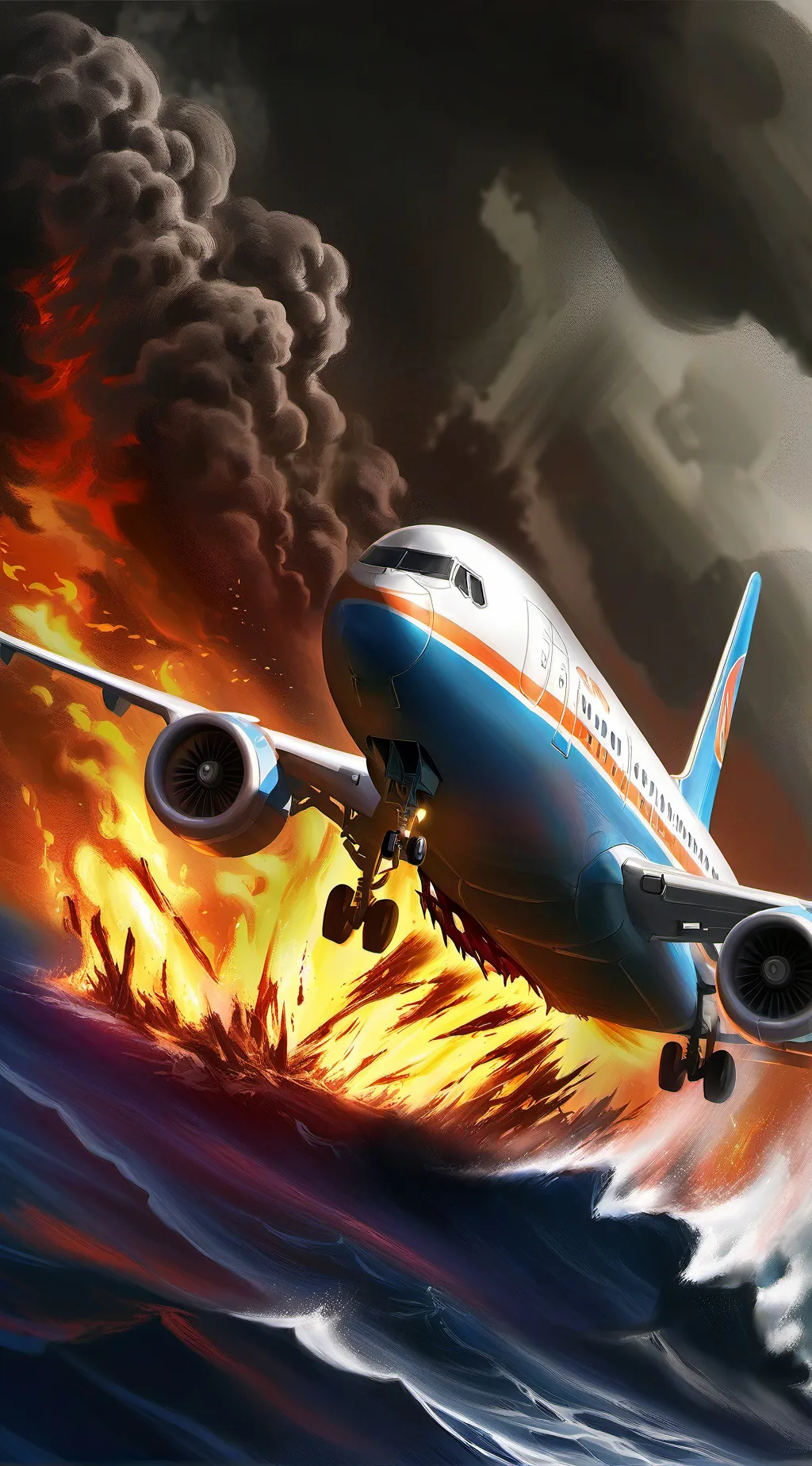 ai character: Plane with cvr background