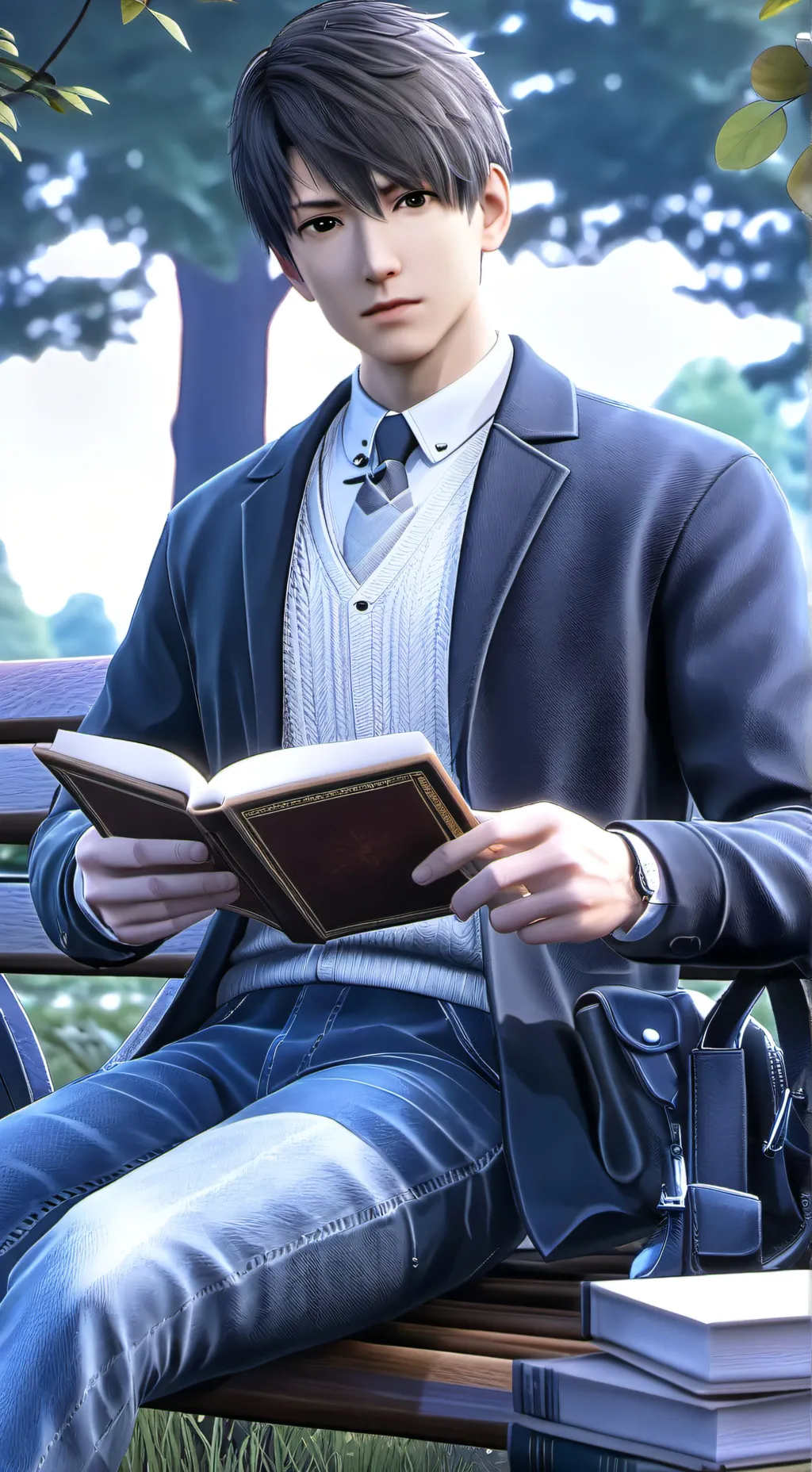 ai character: Zayne  background