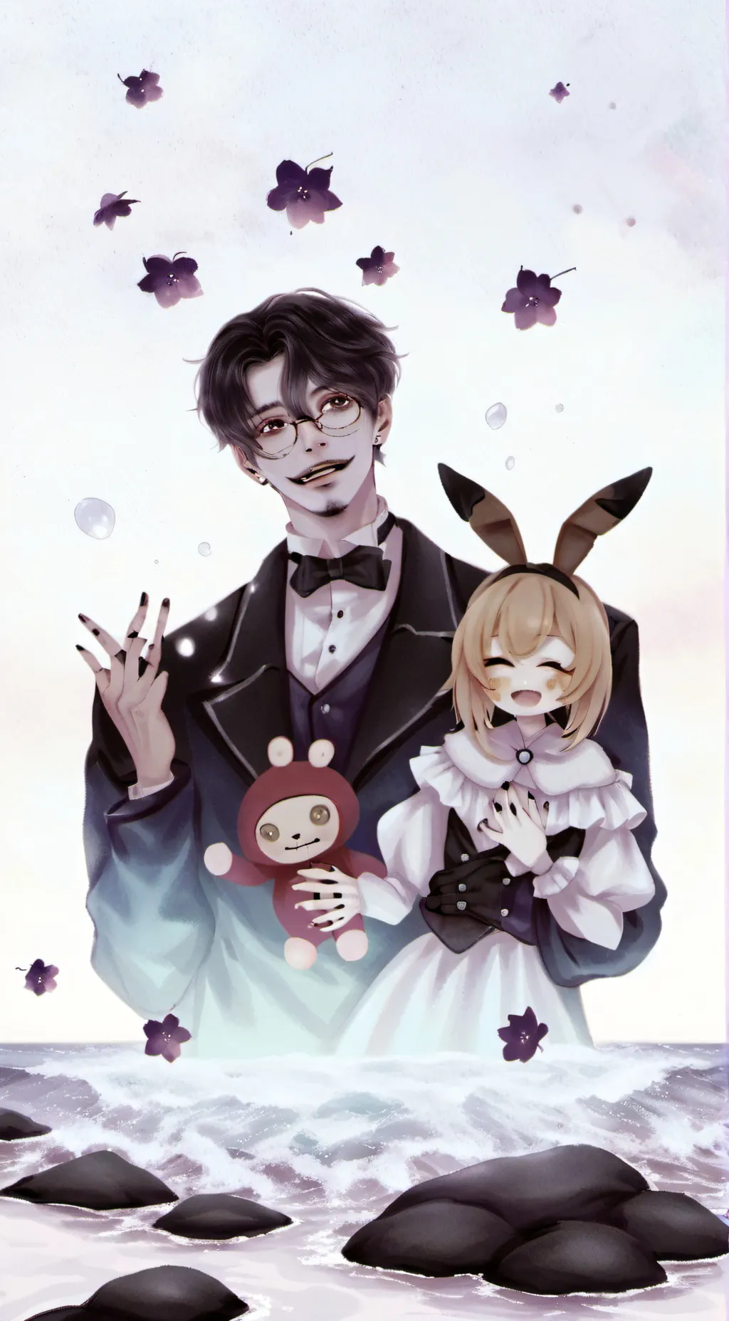 ai character: fnaf X marvel background