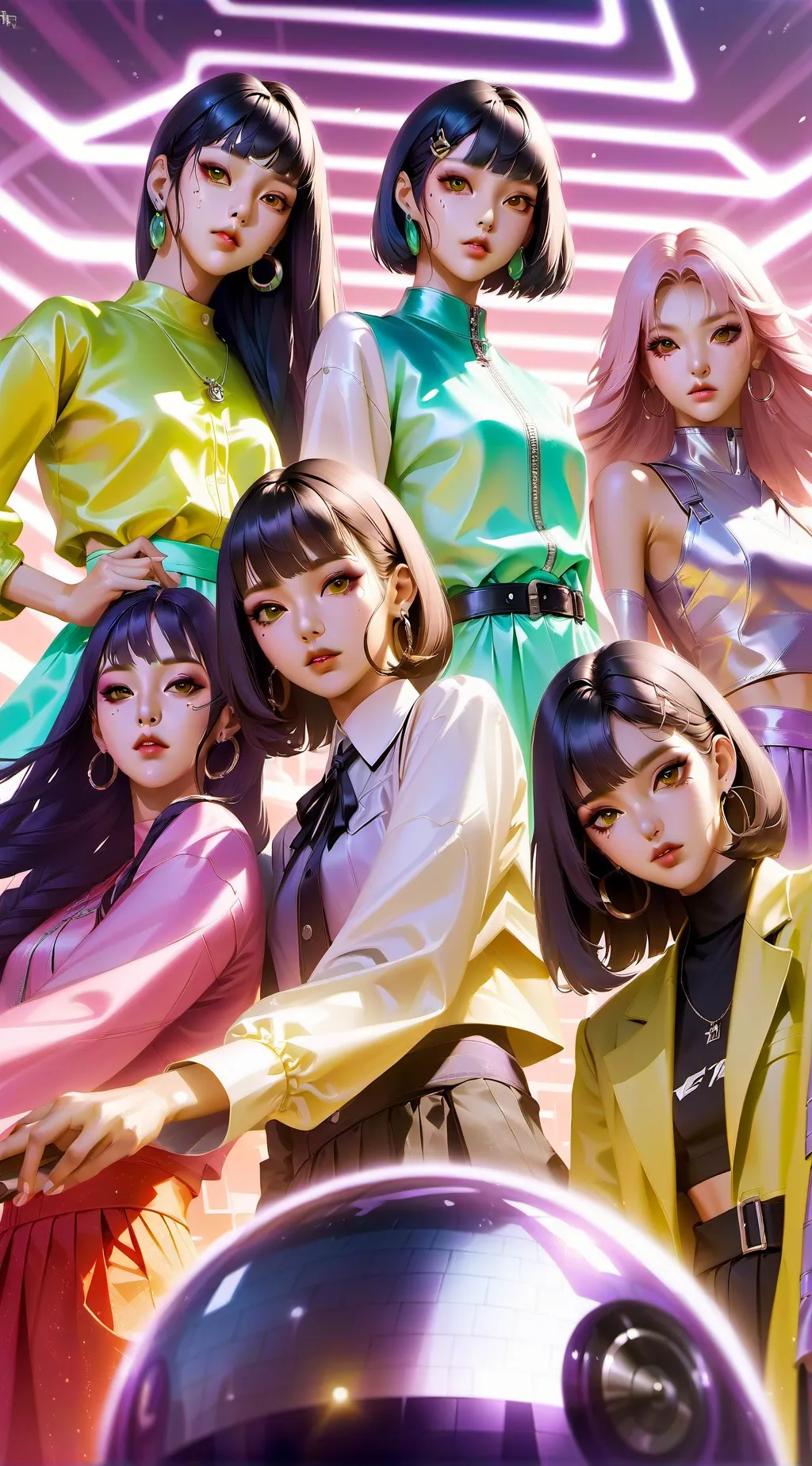 ai character: katseye sleepover  background